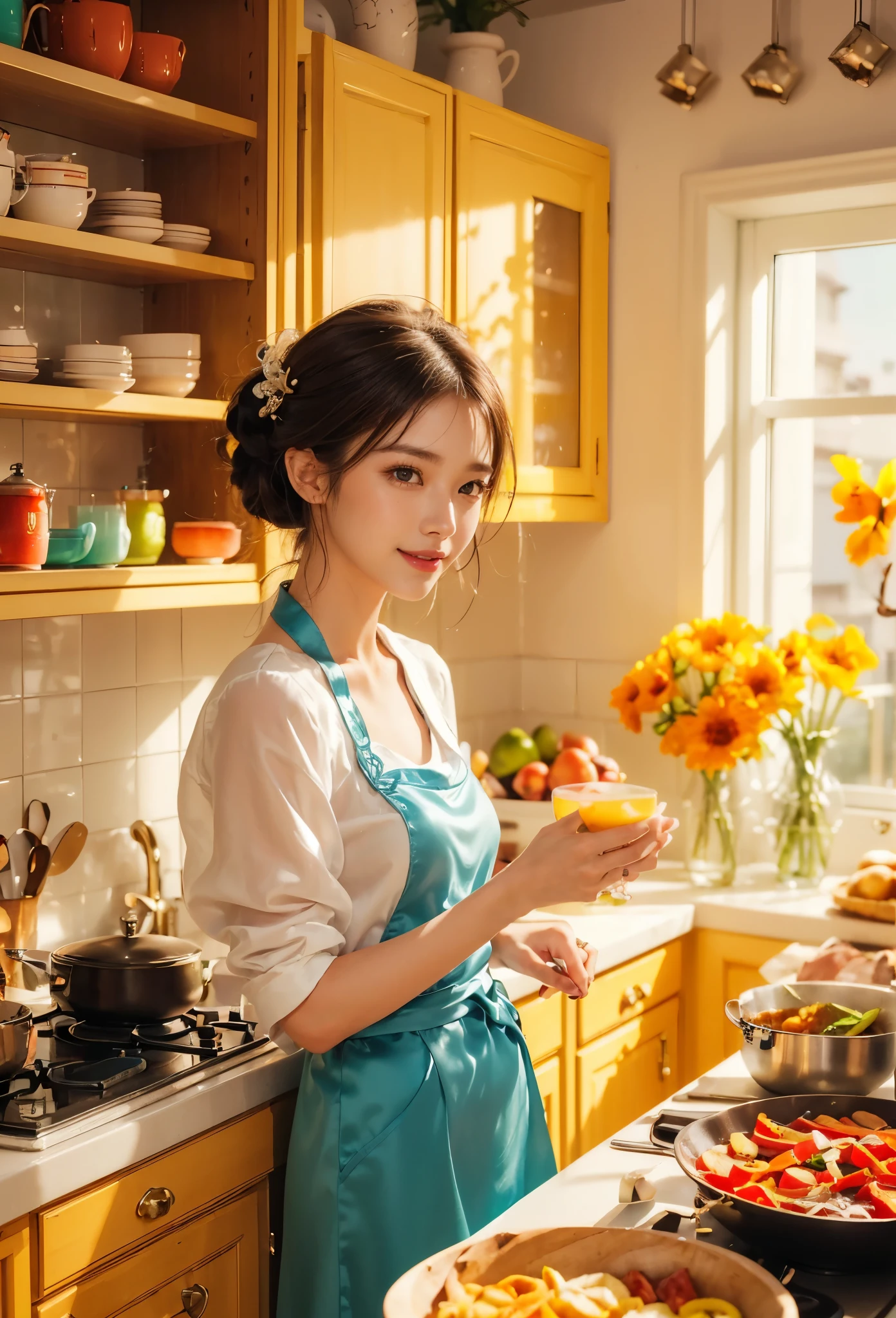 8k, masterpiece, RAW photo, best quality, photorealistic, extremely detailed CG unity 8k wallpaper, Depth of field, Cinematic Light, Lens Flare, Ray tracing, (extremely beautiful face, beautiful lips, beautiful eyes), intricate detail face, ((ultra detailed skin)) 1girl, ((Beautiful Silky satin Violet T-shirt )), ((Beautiful Silky satin Violet Above knee length skirt)), in the dark, deep shadow, pretty korean girl, kpop idol, 1 girl, (very slim slender fit-muscled body:1.3), ((looking at viewer)),(big smile:1.3), (fashion city night, dark night, (neon sign), (blurred background), fashion street night),(without people in the background:1.3), beautiful earrings, bracelets, necklace, pantyhose, clear eyes, (pale skin), (big eyes), face forward, ((upper body shot)), (looking at viewer:1.3) very slim, medium breasts, (Ultra-realistic, gazing at viewer), (hight resolution), (8K), (ighly detailed), (Brown hair, short-hair), (Show the navel), (Slim body)