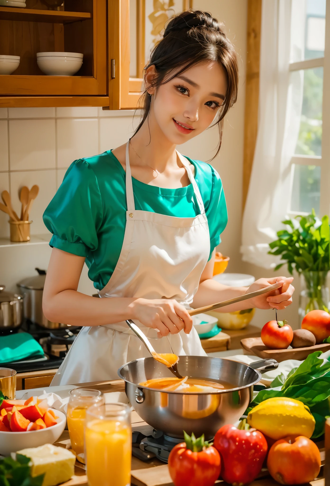 8k, masterpiece, RAW photo, best quality, photorealistic, extremely detailed CG unity 8k wallpaper, Depth of field, Cinematic Light, Lens Flare, Ray tracing, (extremely beautiful face, beautiful lips, beautiful eyes), intricate detail face, ((ultra detailed skin)) 1girl, ((Beautiful Silky satin Violet T-shirt )), ((Beautiful Silky satin Violet Above knee length skirt)), in the dark, deep shadow, pretty korean girl, kpop idol, 1 girl, (very slim slender fit-muscled body:1.3), ((looking at viewer)),(big smile:1.3), (fashion city night, dark night, (neon sign), (blurred background), fashion street night),(without people in the background:1.3), beautiful earrings, bracelets, necklace, pantyhose, clear eyes, (pale skin), (big eyes), face forward, ((upper body shot)), (looking at viewer:1.3) very slim, medium breasts, (Ultra-realistic, gazing at viewer), (hight resolution), (8K), (ighly detailed), (Brown hair, short-hair), (Show the navel), (Slim body)