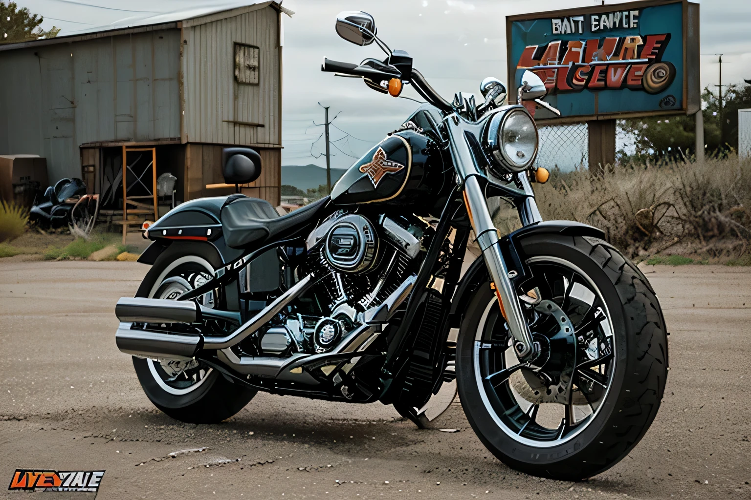 Harley Davidson FLSTFB Fat Boy Lo ''Bar Hopper''
This sultry Fat Boy Lo motorcycle takes a decidedly Bobber turn with its blacked-out engine, black front-end with beefy Freight Train nacelle, pull-back beach handlebars, and the distressed leather and brass Bobber solo spring saddle. The Tribal Collection controls complete the retro 1950s custom look, perfect for riding from the drive-in or diner to your favourite late-night hot spot. Colour: Limited-Midnite Blaze. The original rims are replaced with chromed cross-laced wire spoke wheels, the Screamin' Eagle Tribal Collection air cleaner and performance mufflers add some muscle. Tribal Collection graphics abound.
To start off with, a CVO-version of the Softail Slim, with the standard 113 CID air-cooled Twin-Cam engine, and standard six-speed transmission. The engine bored and stroked; balanced and blueprinted, and uprated with a Screamin' Eagle Stage IV power kit, including air cleaner and exhausts