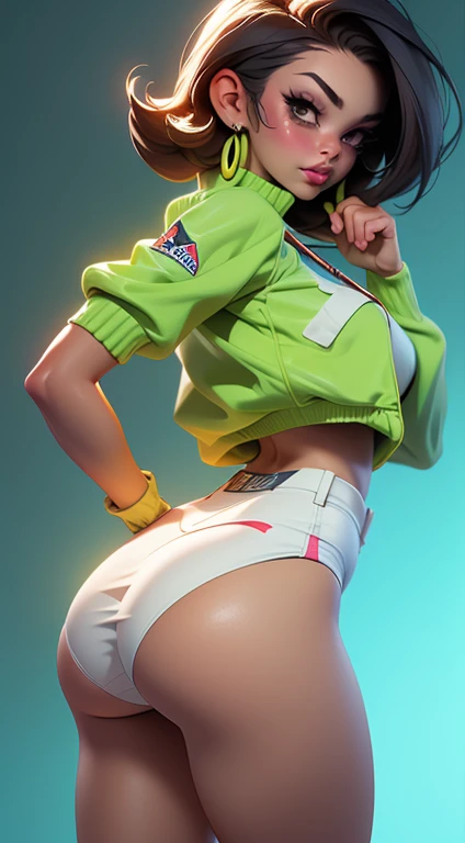 ((A melhor qualidade)), ((Obra-prima)), ((Realista)) y pquenteography ultra detallada, Juri Han,Linda garota Juri Han de Street Fighter, grande, bonito, luz neon.academia, carregar uma (Roupas de alta tecnologia ) , ( and with panties and bra ), e um (corda preta, white pattern :1.2) , ((Beautiful and Aesthetic)), sensual, seios grandes, quente, peito grande, Back squat position, Phone in right hand, Academia,