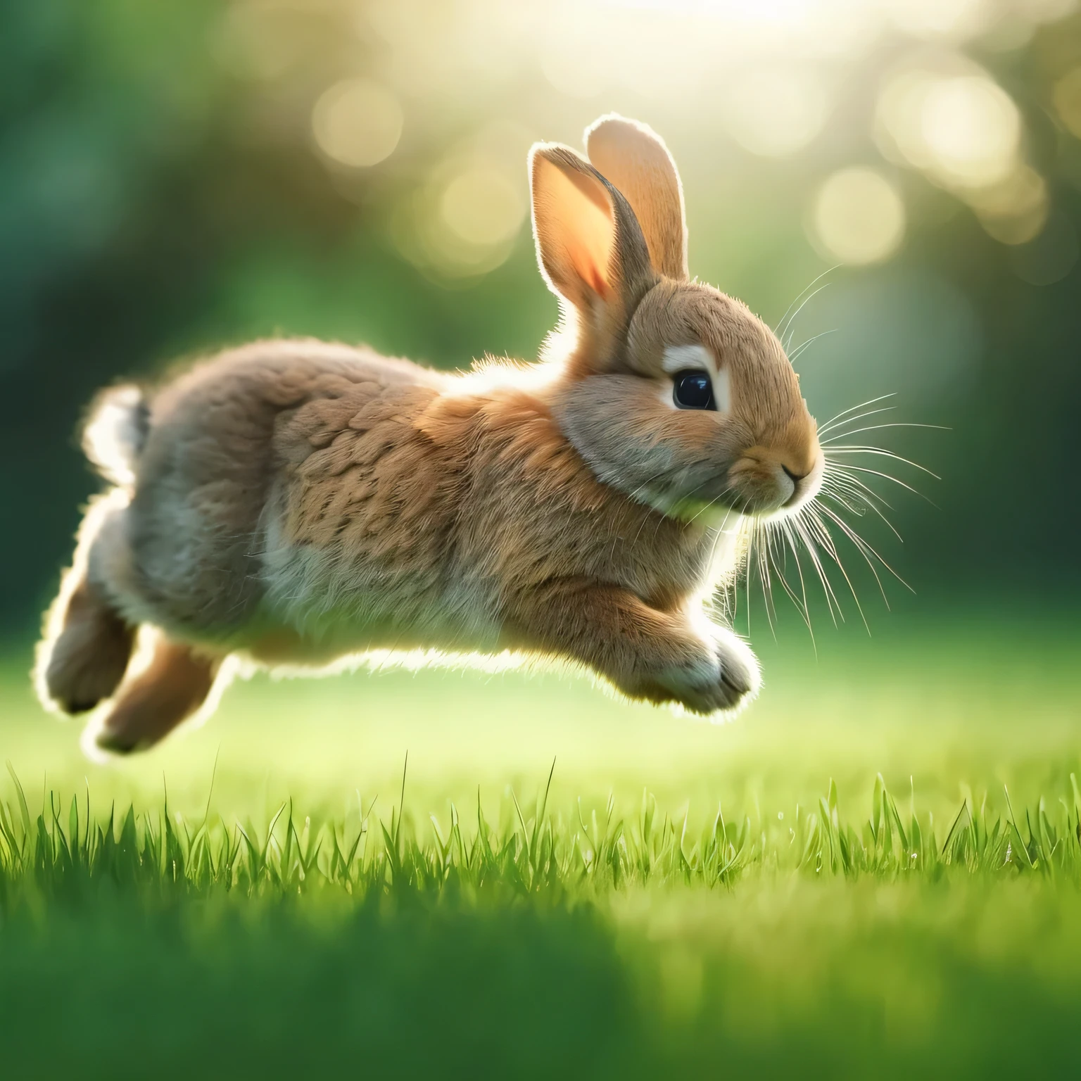 there is a rabbit that is running in the grass, rabbit, leaping, leaping towards viewer, rabbit_bunny, anthropomorphic rabbit, horizontally leaping!!!, rabbits, a rabbit full of hope, running freely, leaping into the air, fast paced, running fast towards the camera, artistic depiction, a photorealistic rendering