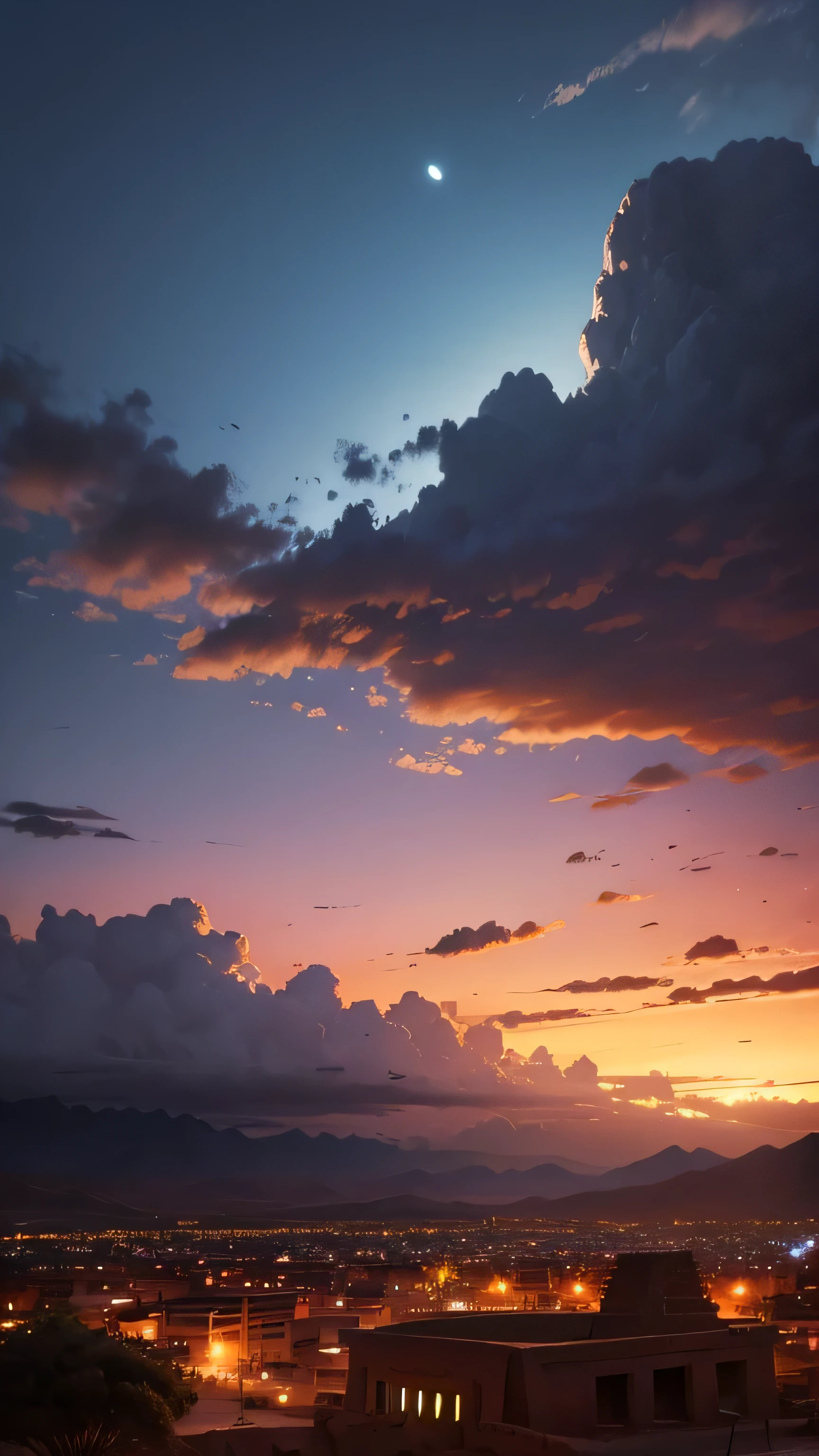 tiwanaku, bolivia, twilight sky, 8k, high quality