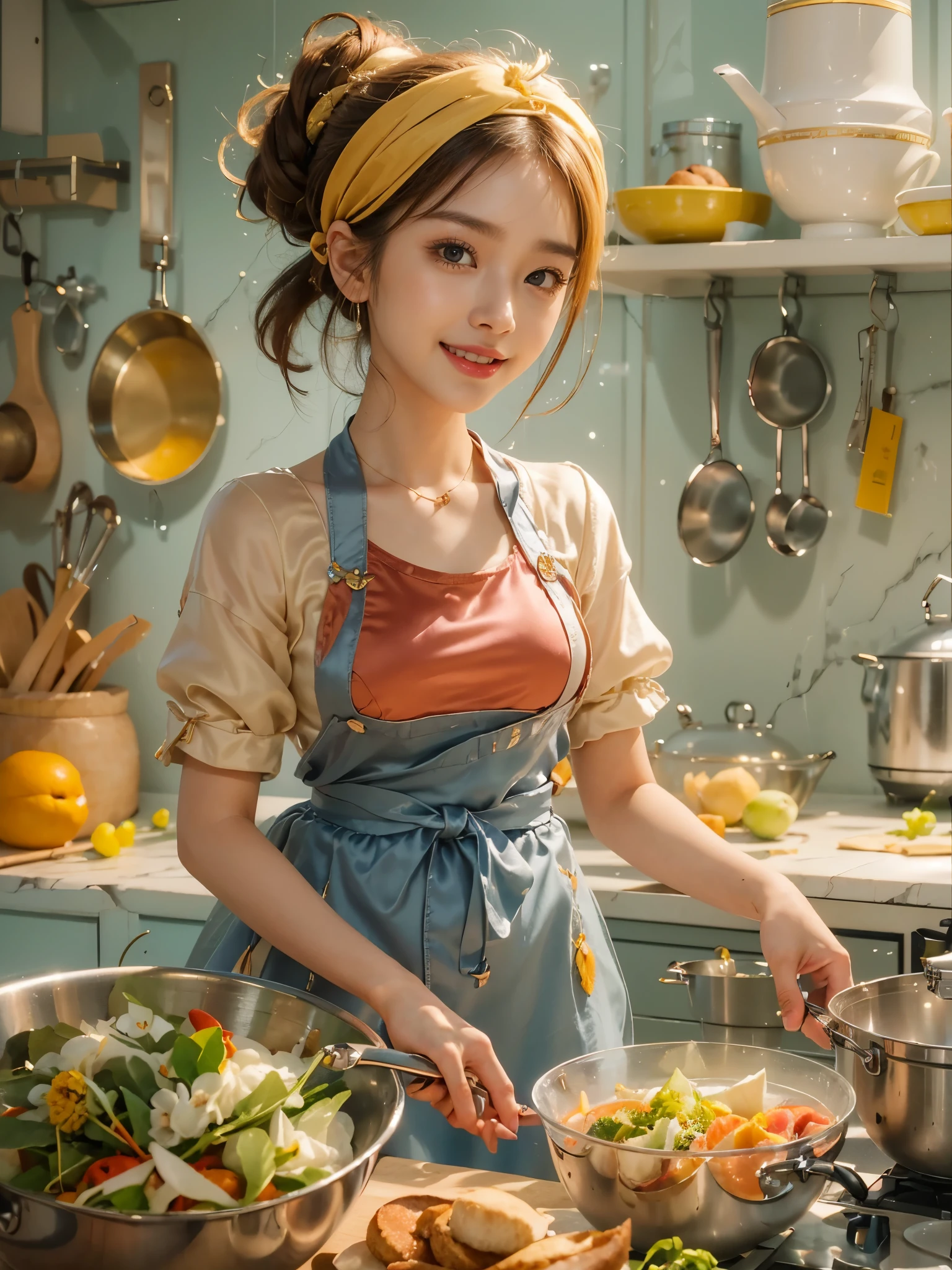 8k, masterpiece, RAW photo, best quality, photorealistic, extremely detailed CG unity 8k wallpaper, Depth of field, Cinematic Light, Lens Flare, Ray tracing, (extremely beautiful face, beautiful lips, beautiful eyes), intricate detail face, ((ultra detailed skin)) 1girl, ((Beautiful Silky satin Violet T-shirt )), ((Beautiful Silky satin Violet Above knee length skirt)), in the dark, deep shadow, pretty korean girl, kpop idol, 1 girl, (very slim slender fit-muscled body:1.3), ((looking at viewer)),(big smile:1.3), (fashion city night, dark night, (neon sign), (blurred background), fashion street night),(without people in the background:1.3), beautiful earrings, bracelets, necklace, pantyhose, clear eyes, (pale skin), (big eyes), face forward, ((upper body shot)), (looking at viewer:1.3) very slim, medium breasts, (Ultra-realistic, gazing at viewer), (hight resolution), (8K), (ighly detailed), (Brown hair, short-hair), (Show the navel), (Slim body)
