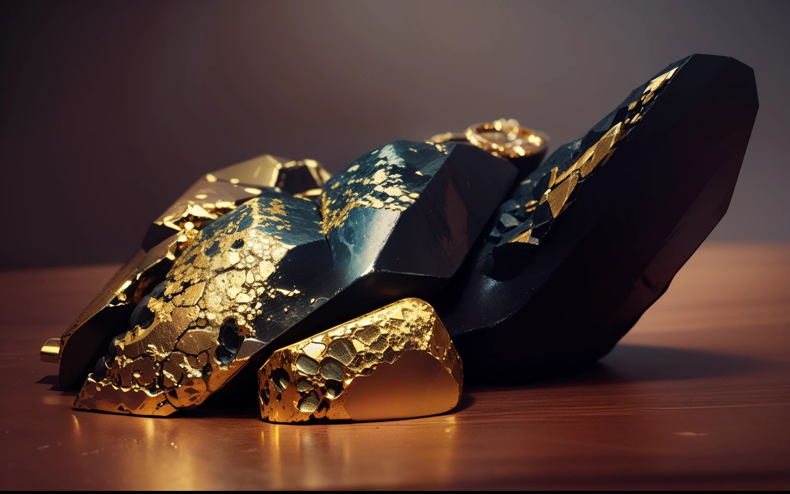 create gold stone from metal without background