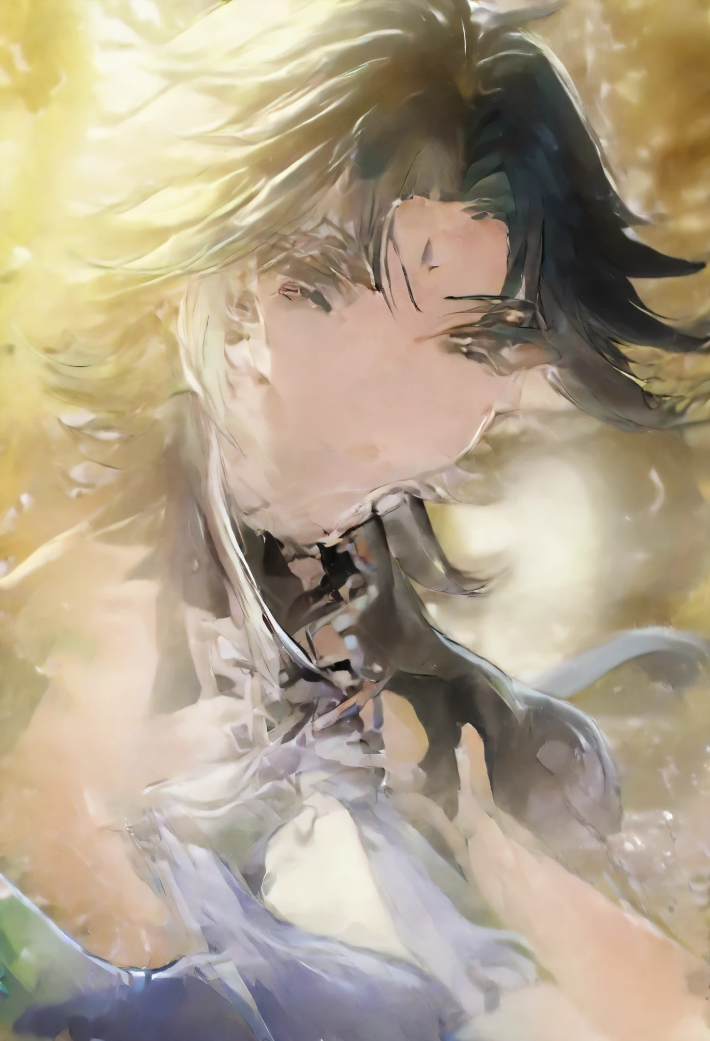 Nude, young man, anime