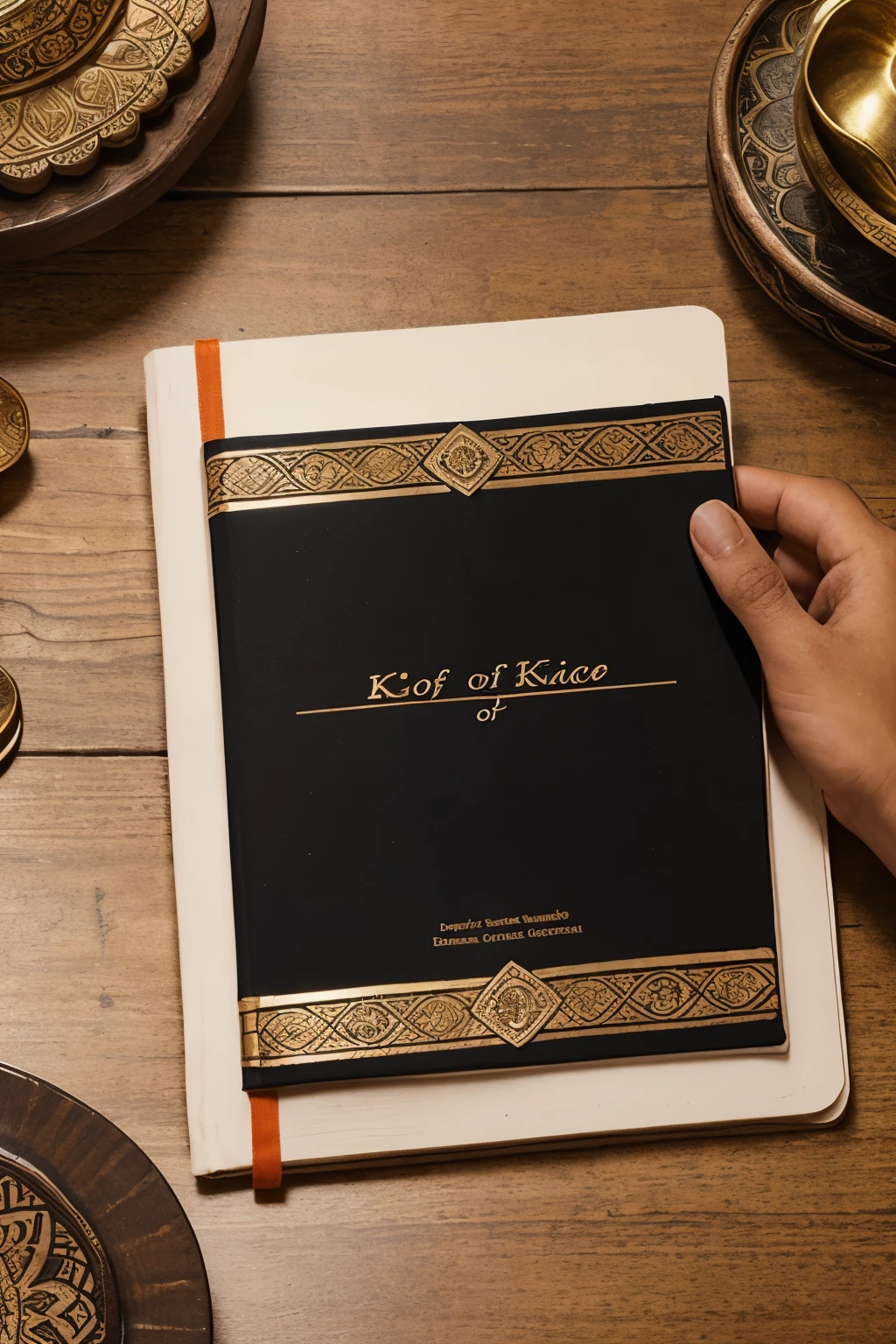 design a front book cover title "Essence of indian knowledge and Tradition"