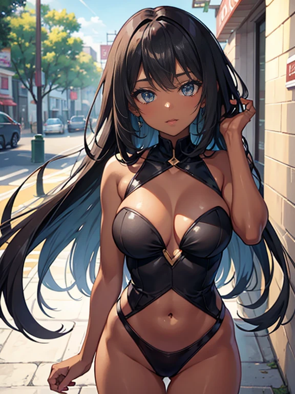 Black skin girl