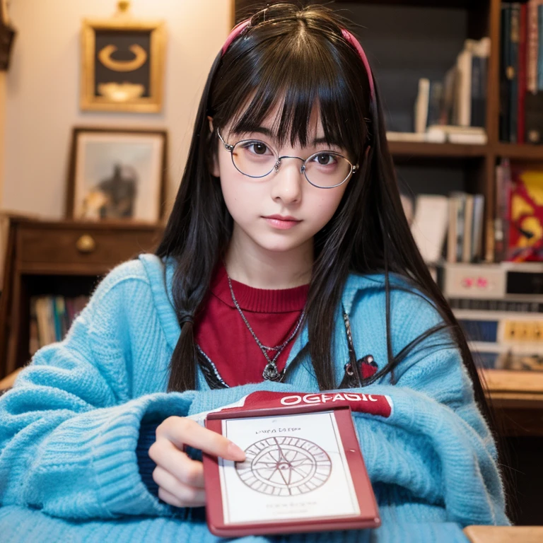 A cute girl with occult hobbies