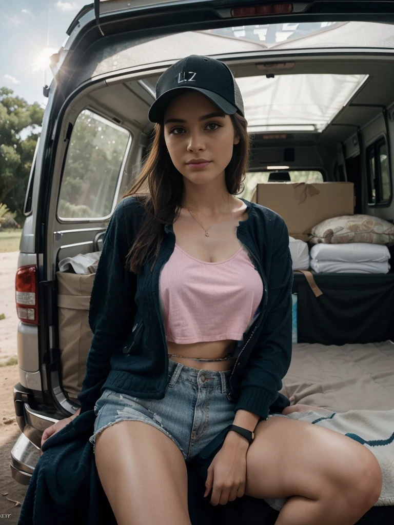 Blusa tejida de lana color rosa