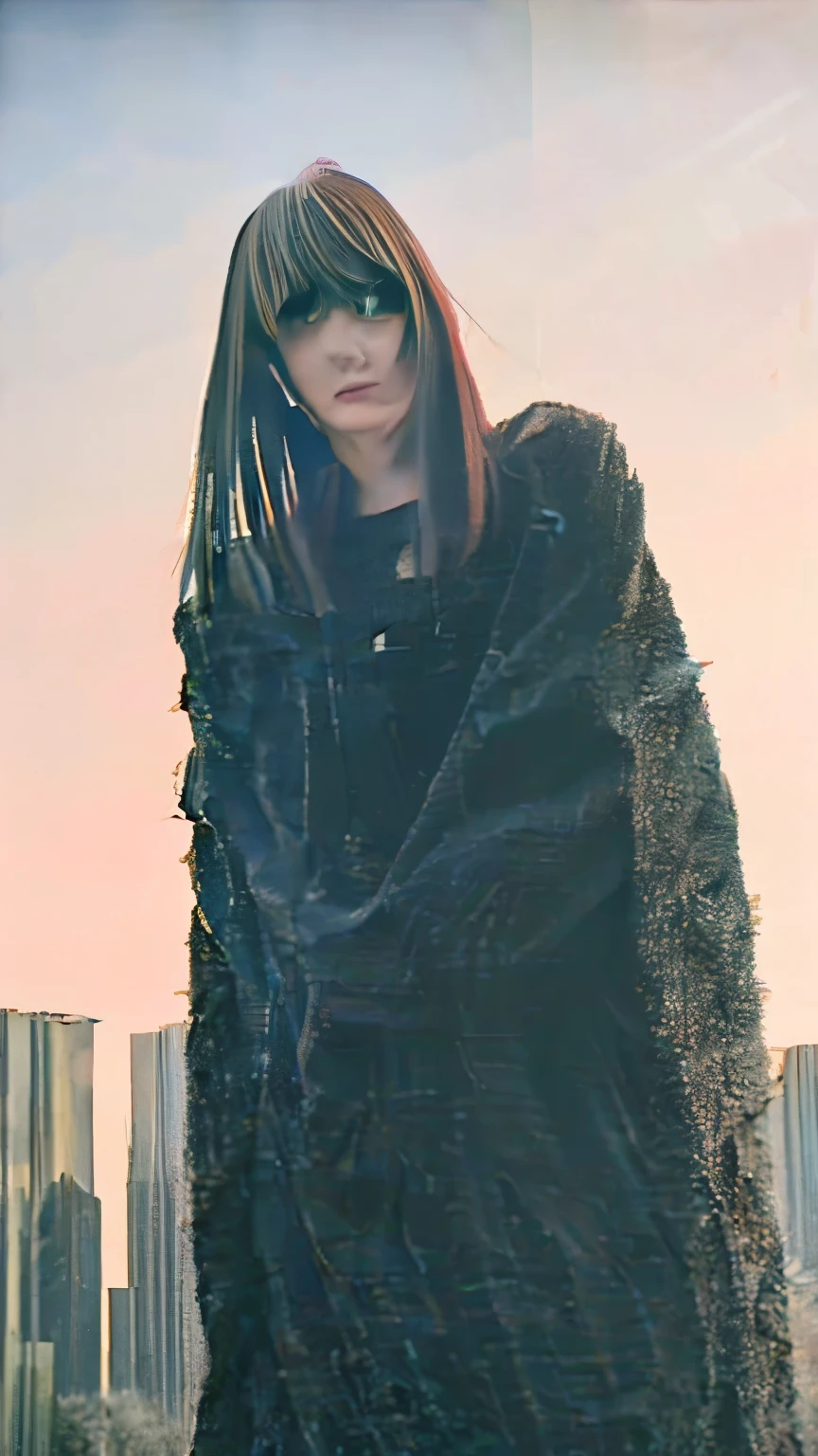 {{{((giantess,giant girl,mega,destruction,))8k,realistic Japanese cute,girl,18 years old,long hair,black hair, bangs,maid costume,casual dress,cityscape,skyscrapers,blue sky,steam,buildings,tokyo(city),urban}}}