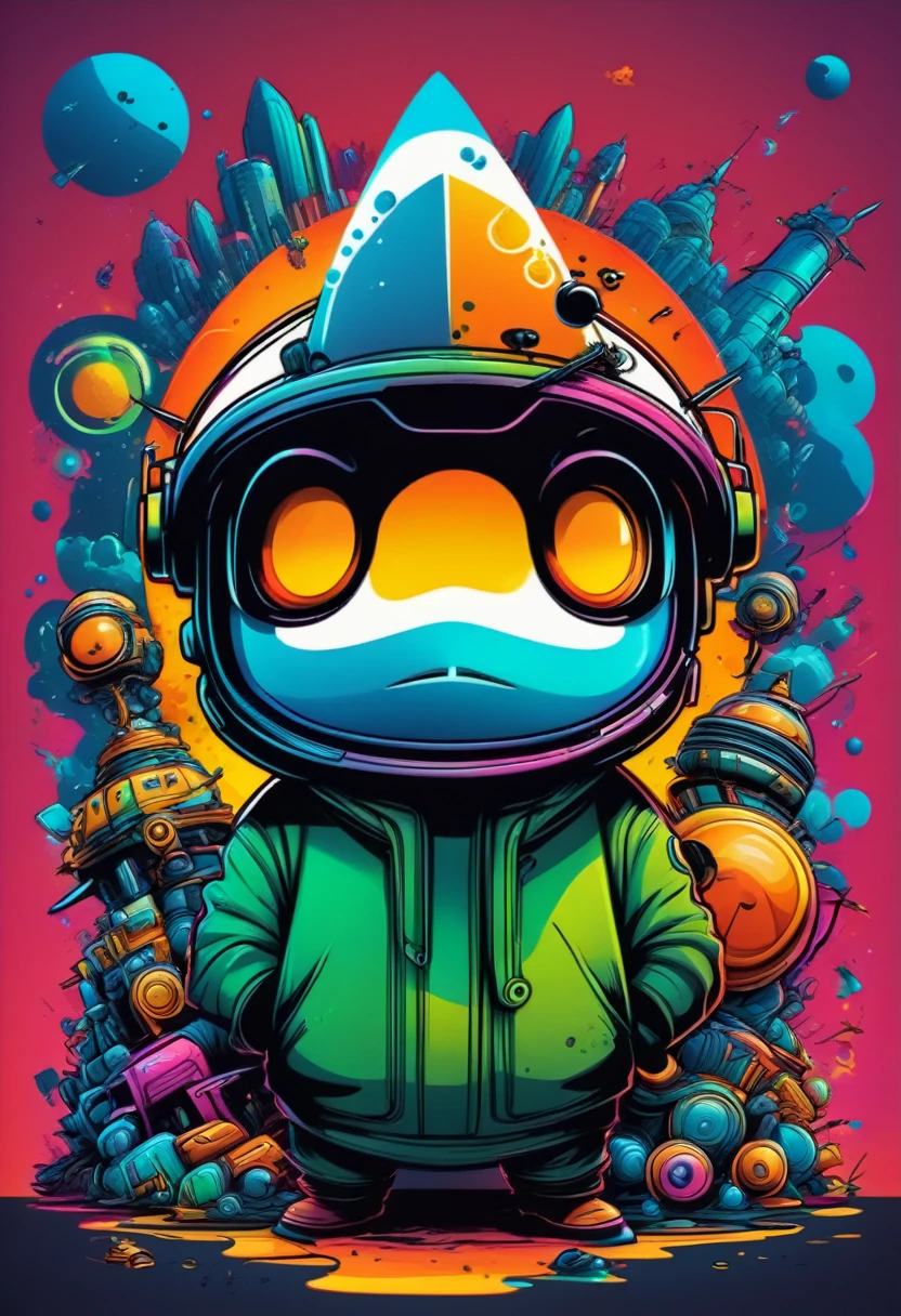 concept art, Vector Art, aesthetic, Vector Cartoon Illustration, vector, complex details . digital artwork, bright colors, bold outlines, illustrative, highly detailed