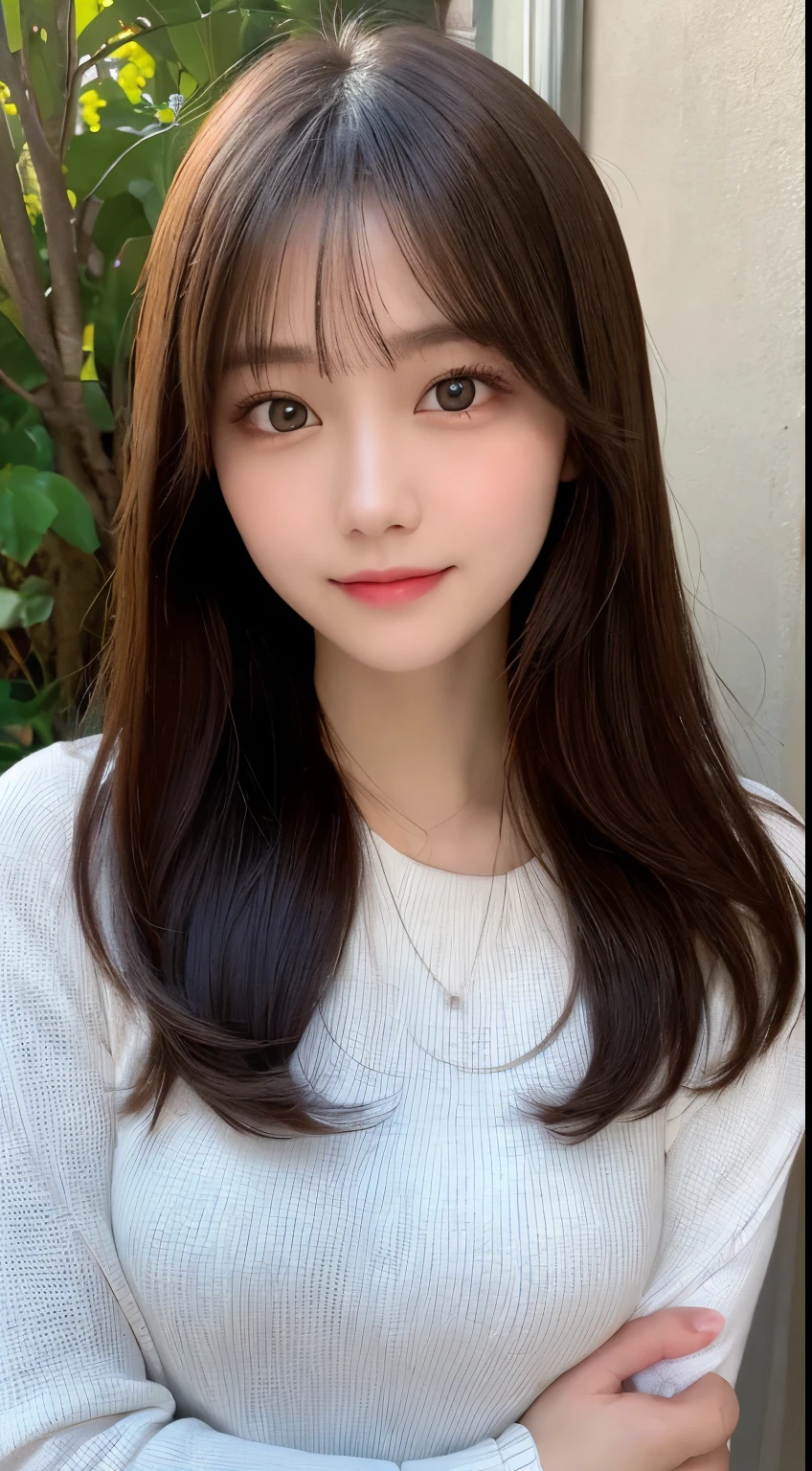 table top, highest quality, shape, Super detailed, finely, High resolution, 8k wallpaper, 完璧なダイナミックな構shape, beautiful and detailed eyes, straight hair, small breasts, natural color lip, random sexy pose,smile,20 year old girl、midnight、Beautiful and dense face、perfect and beautiful face,Big eyes、Raw photo、Expressing feminine poses with your whole body、beautiful and detailed eyes、small face、beautiful duplex、slim face and style,beautiful golden ratio face、Ladies suit setup(inner:long sleeve blouse)、bright eyes