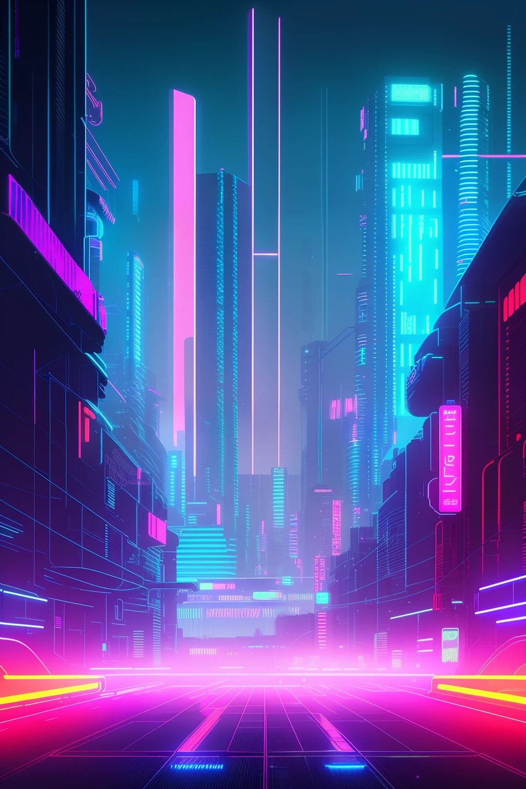 futuristic city with neon lights , cyberpunk art inspired by Syd Mead, cg society contest winner, retrofuturism, cyberpunk garage on jupiter, neon city in the background, cyberpunk with neon lighting, in cyberpunk city, in a futuristic cyberpunk city, detailed neon cyberpunk city, cyberpunk city, cyberpunk cityscape, hyper realistic cyberpunk city, neon rainy cyberpunk setting