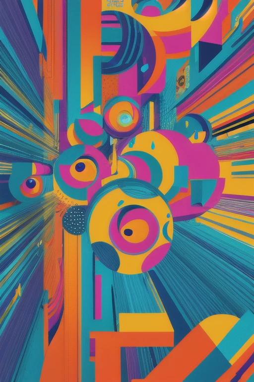 vector art,digital illustrations,flat colors,crisp lines,vibrant,detailed characters and backgrounds,playful,fun,comic book style,nostalgic feel,primary colors,bold shapes,comic book speech bubbles,retro aesthetics,mixed media elements,brush strokes,textures,stylized shadows and highlights,(best quality,4k,8k,highres,masterpiece:1.2),ultra-detailed,realistic:1.37,pop art,graphic design,contemporary art,retro vibes,colorful compositions,hand-drawn feel,eye-catching,energetic,creative,abstract elements,infographics-inspired,geometric shapes,simple yet impactful,visually appealing lighting effects,motion lines,splatters and drips,geometric patterns,limited color palette,expressive characters,endless creativity,imagination unleashed.
