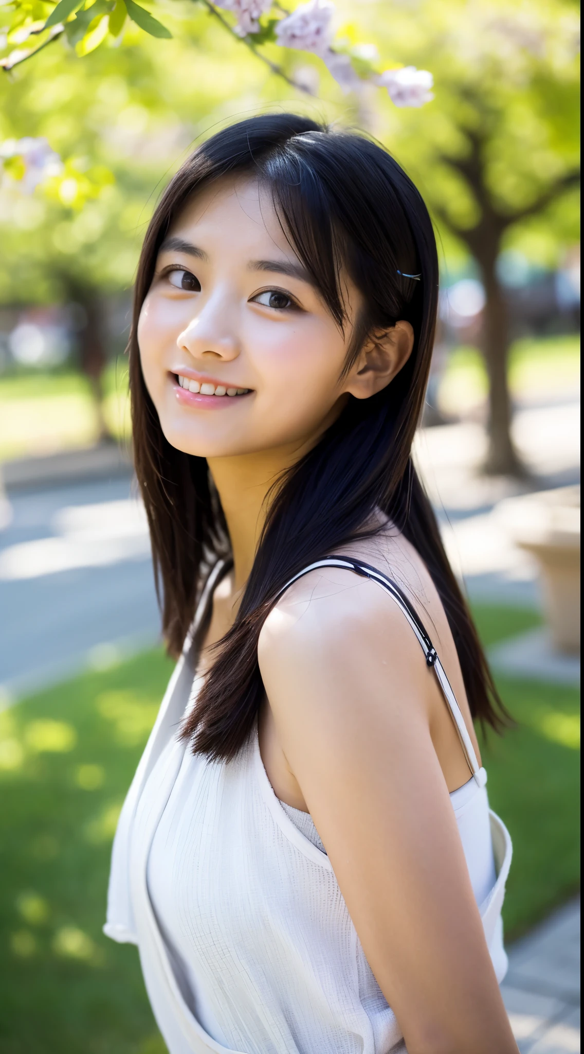 f2.8、When the depth of field is shallow、1/30 seconds、ISO sensitivity is 100、In 8K,highest quality:1.4, 超A high resolution:1.5, (realistic:1.4),masterpiece:1.2,(highest quality:1.4)、 Raw photo、(background is blurry),、Nogizaka、cute、green hair、whole body、whole body、supple fingertips,beautiful black eyes、natural skin texture:1.3, Realistic eye and face details:1.7、medium breasts、look at the audience、beautiful feet、spring、High resolution、 two beautiful young women、 (Soft saturation:1.3)、(white skin:1.2)、 (非常にdetailed background、detailed background)、Bokeh、 break,Portrait of a smiling girl。Seen from the front、The composition is symmetrical。 Look straight ahead with serious eyes、break wrap towel、wrap towel、medium breasts、 outside the house、Uncharted、null、Light of the sun、Scenery of cherry blossom trees、 strong light、with front light、 (teenager:1.3)、(cowboy shot:1.2)、Break angle from the front、 looking at the viewer、white bikini, dynamic pose、seaweed、seaweed、seaweed、seaweed、seaweed、seaweed、