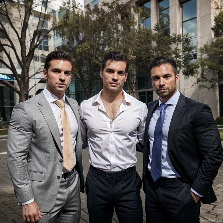 3 men, henry cavill, suited, in suits, big muscles