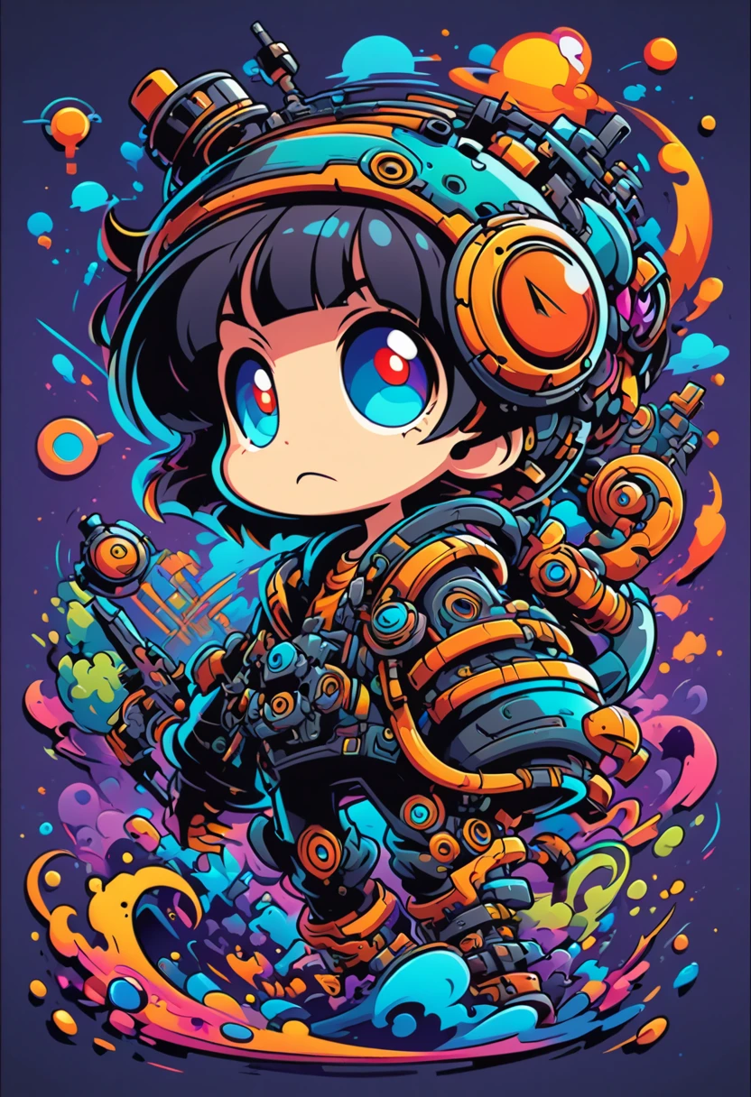 concept art, Vector Art, aesthetic, Vector Cartoon Illustration, vector, complex details . digital artwork, bright colors, bold outlines, illustrative, highly detailed