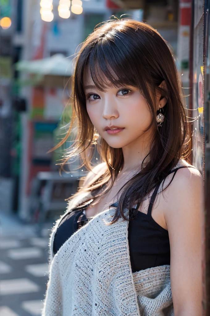 (8K, RAW photo, super high quality, super detailed CG Unity 8K wallpaper, masterpiece: 1.2), one girl, 3D,The depth of field in the photo is perfect、The lens flare added a nice touch,Staring lovingly at the viewer,smile,very beautiful detailed eyes, Accurate glossy iris depiction, The pupils are pitch black and deep., water based humor shine, Highly detailed lashes, Iris with a very slight black edge,beautiful hair,Ultra-fine bristles,accurate shading of hair, Delicate bristles,professional makeup,Ultra-detailed lip,Accurately expresses wrinkles on the lips,Beautiful and lustrous lips,wearing small jewelry earrings, short hair, (Slightly sweaty skin:0.8),sleeveless clothes, Accuracy of shadows created on clothes, chiaroscuro, realistic, A stylish cafe terrace with lots of antique accessories ,nearby fountain