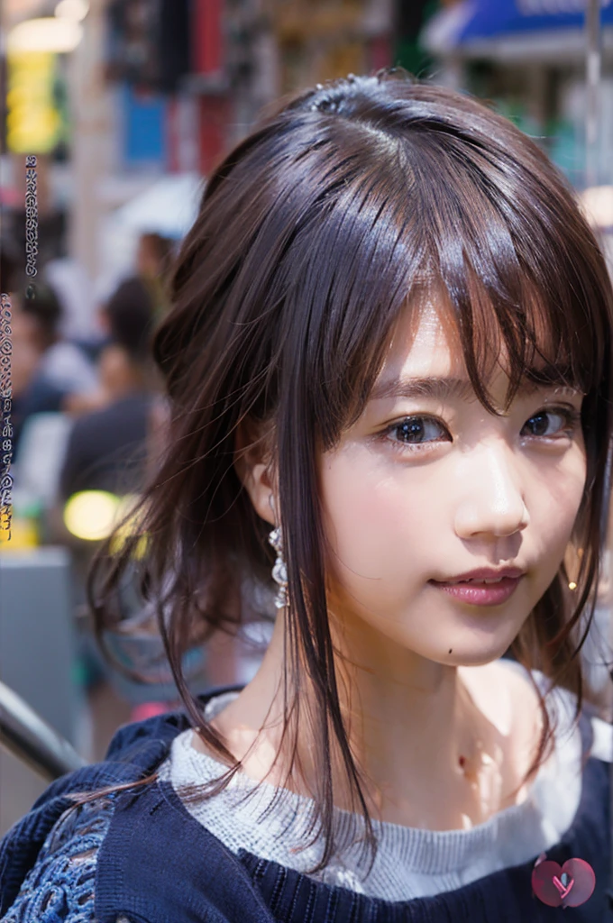 (8K, RAW photo, super high quality, super detailed CG Unity 8K wallpaper, masterpiece: 1.2), one girl, 3D,The depth of field in the photo is perfect、The lens flare added a nice touch,Staring lovingly at the viewer,smile,very beautiful detailed eyes, Accurate glossy iris depiction, The pupils are pitch black and deep., water based humor shine, Highly detailed lashes, Iris with a very slight black edge,beautiful hair,Ultra-fine bristles,accurate shading of hair, Delicate bristles,professional makeup,Ultra-detailed lip,Accurately expresses wrinkles on the lips,Beautiful and lustrous lips,wearing small jewelry earrings, short hair, (Slightly sweaty skin:0.8),sleeveless clothes, Accuracy of shadows created on clothes, chiaroscuro, realistic, A stylish cafe terrace with lots of antique accessories ,nearby fountain