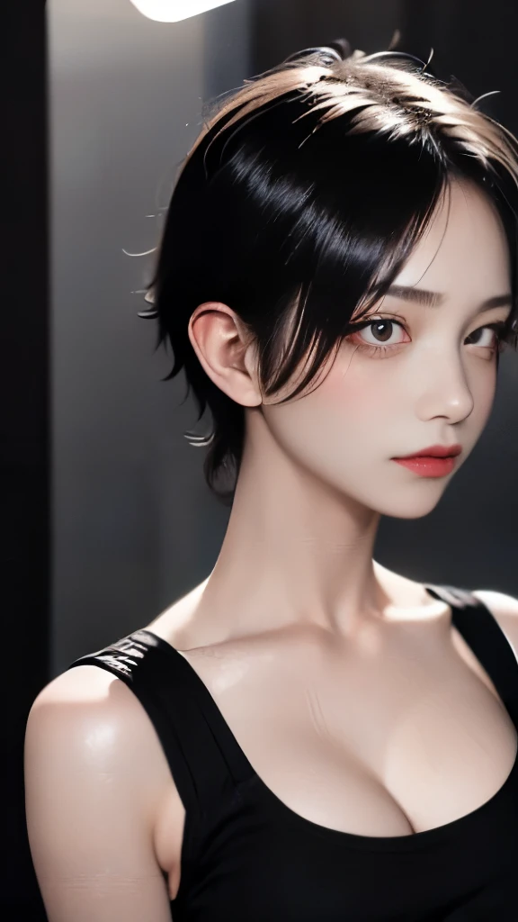 Cinematic lighting、(key light：Front diagonal 45 degrees, fill light、Backlight、shadow、blue and orange color palette), accurate human body、detailed person、Correct five-finger、RAW photo、 4K - ultra-vivid、highest quality, masterpiece, ultra high resolution, (reality: 1.4), 

(((oil skin,sparkling skin、realistic skin texture、detailed beautiful skin、shiny skin、shiny skin)))、


upper body shot, camera angle is low, Depth of the bounds written, Focus on the center, fine eyes, perfect face and eyeature woman, Beautiful woman、(Sweat,vapor, Vulgarity), ((tight white long maxi sweater dress))、big cleavage、tight clothes、(full shot:1.8 , heavy makeup、red eye makeup、pink glossy lipstick)、long shot:1.0, Beautiful depiction、detailed background、high quality person、high quality face、Ultra-high-definition animation、(beautiful black hair:1.8)、lots of earrings、clavicle、((((((big breasts))))))、(((Woman reflected in smartphone tablet camera finder)))
