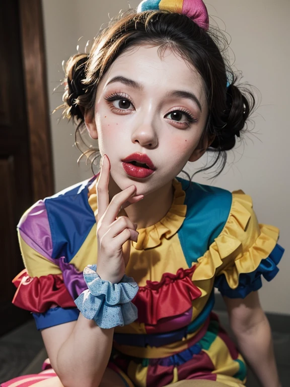 Beautiful circus clown、Pantomime、