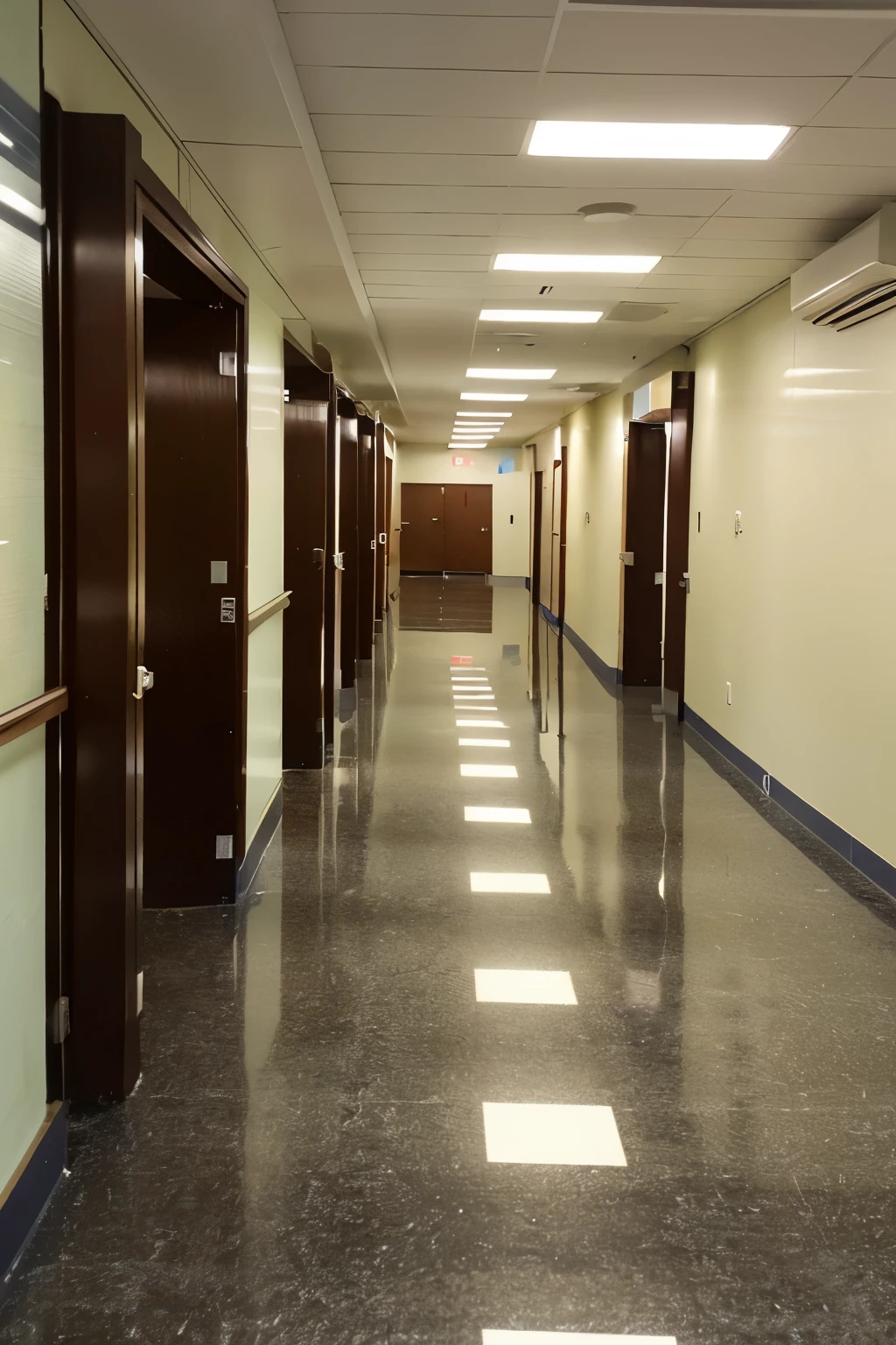 ((highest quality)), ((masterpiece)), (be familiar with), school hallway,BBS