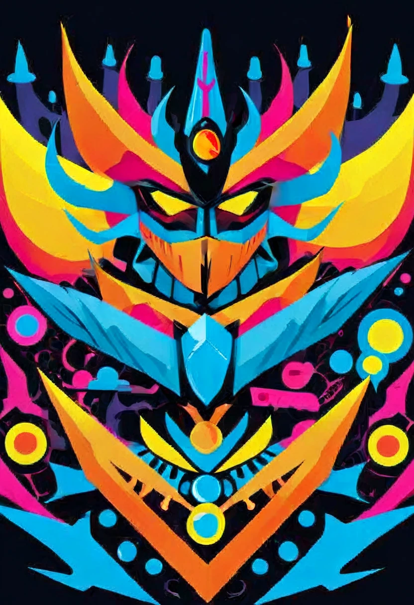 concept art, Vector Art, aesthetic, Vector Cartoon Illustration, vector, complex details . digital artwork, bright colors, bold outlines, illustrative, highly detailed
