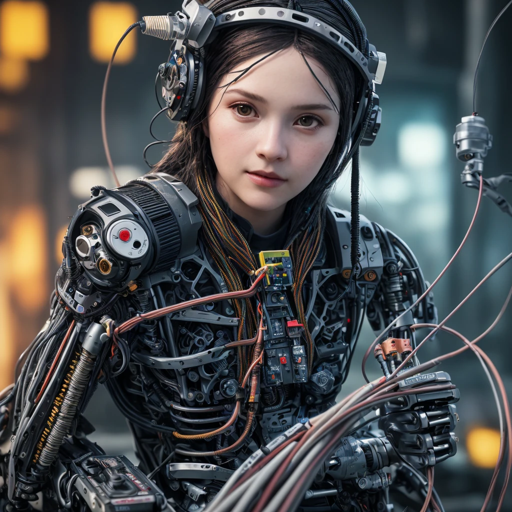 (((masterpiece))), (((Best Quality))), ((Ultra-detailed)), (High Definition CG Illustration), ((extremely delicate and beautiful)), (delicated face), Cinematic Light, ((1 Mechanical Man Leonardo Da Vinci project style)), Solo, full body flying, (Machine-made joints:1.4), ((Mechanical limb)), (Blood vessels attached to tubes), ((Mechanical vertebrae attached to the back)), ((mechanical cervial attaching to neck)), ((Sitting)), deadpan, (Wires and cables attached to the head and body:1.5), (Character Focus), Science fiction, 4k UHD, dark vibes, hyper detailed, vibrant colours, epic composition, octane render, sharp focus, high resolution isometric, (film grain:1.3), The light is sparkling, high quality photography, 3 point lighting, flash with softbox, 4k, Canon EOS R3, HDR, smooth, sharp focus, high resolution, award winning photo, 80mm, f2.8, bokeh