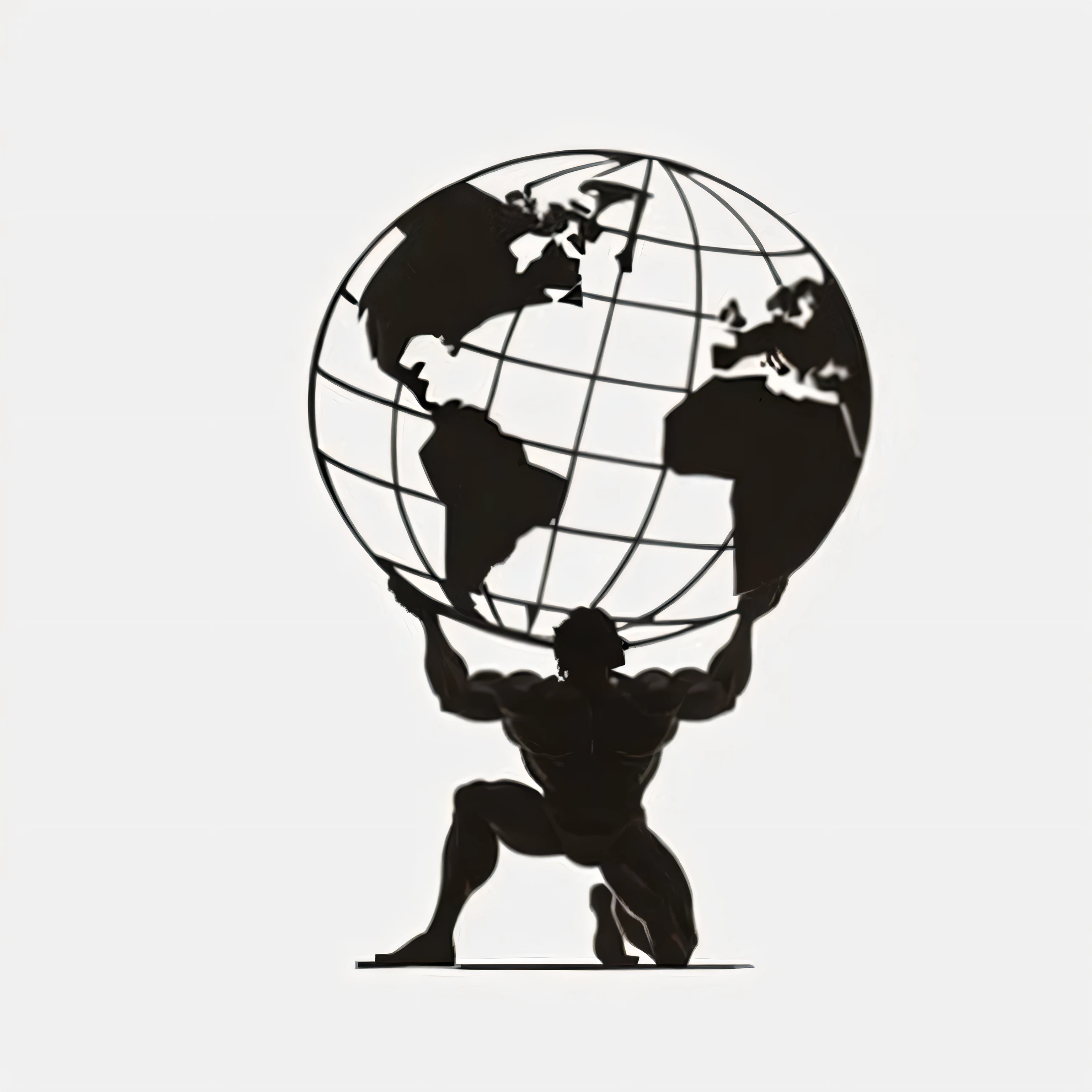 a man holding a globe in his hands, strong silhouette, mr universe, stylized silhouette, trending photo, profile pic, holding the earth, earth globe on top, detailed silhouette, ifbb fitness body, profile photo, with earth, strong man, by Matt Stewart, world machine, single silhouette figure, instagram photo, by Jakob Gauermann, large globe