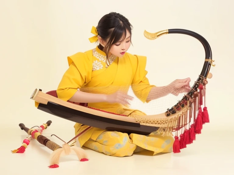 Demonstration of how to handle and use Burmese harp traditional art in detail.  Instruments