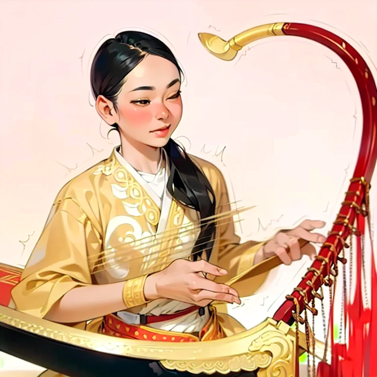 Demonstration of how to handle and use Burmese harp traditional art in detail. Instruments