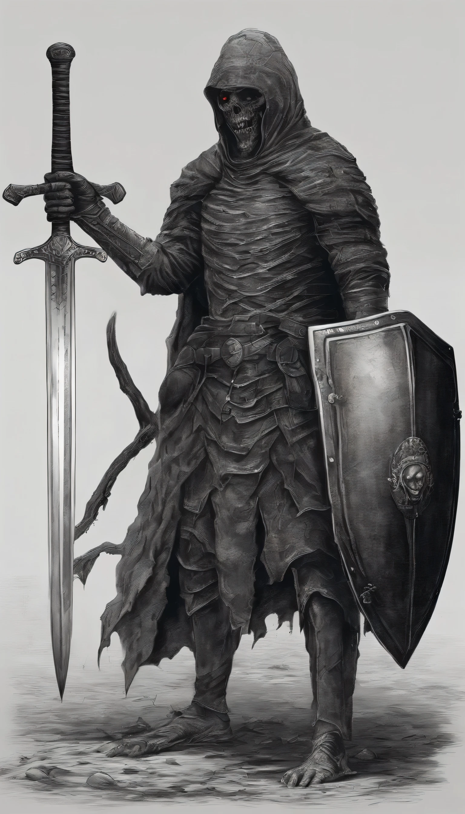 a knight holding a sword in a castle setting, symbolism,<lora:Japanese_INK-000004:.8>, showing naked boob