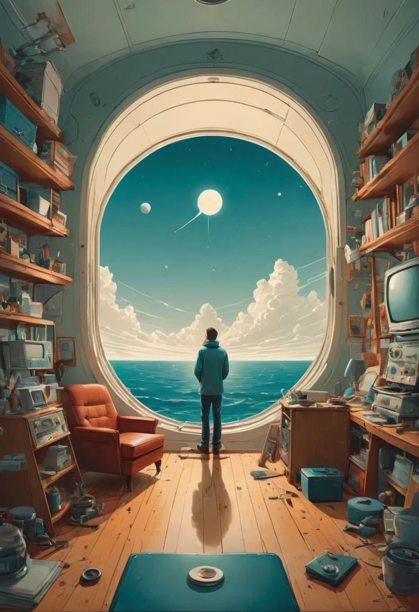 by Oliver Jeffers, Vector Art, flat, Minimalism, best quality, masterpiece, very aesthetic, perfect composition, intricate details, ultra-detailed
