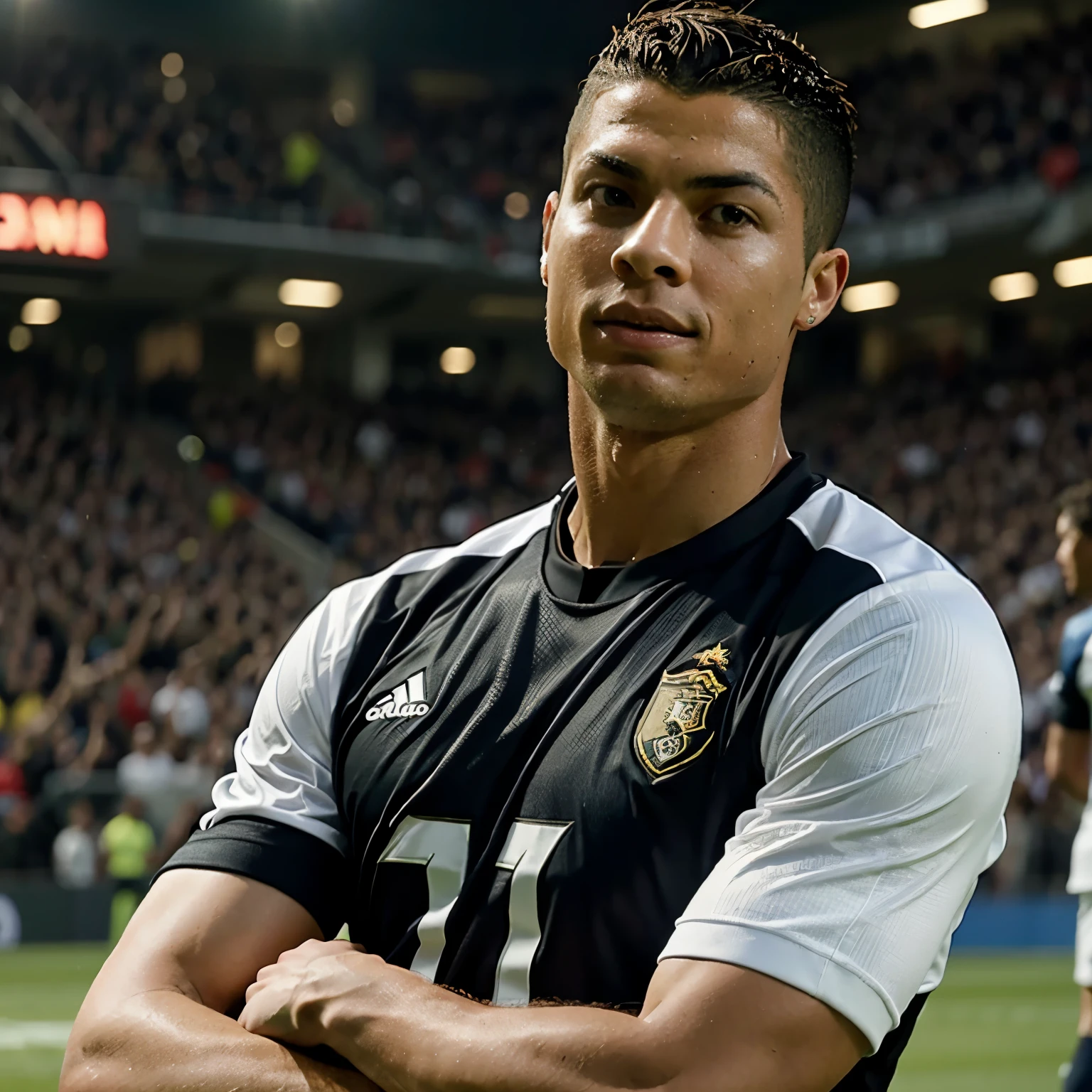 Cristiamo Ronaldo playing football realistic