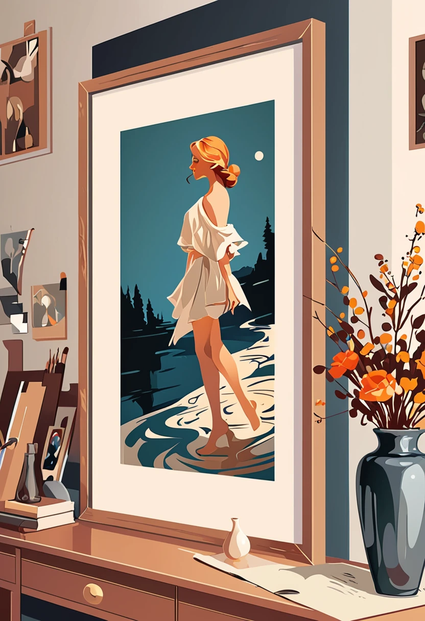 Vector Art, flat illustration, masterpiece, best quality