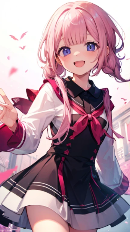 smile、Smile、最高級のsmileで、open your mouth wide、爆笑smileでハグ、My eyes are sparkling、make your eyes shine、sparkle in the eyeiddle School girls、uniform、super high quality、best image quality、clear image、8K、Accurately drawn、Super exquisite item、beautiful、The image quality is beautiful、to super HD、Runlun mood、a face full of joy、cute、Note、sing、singing