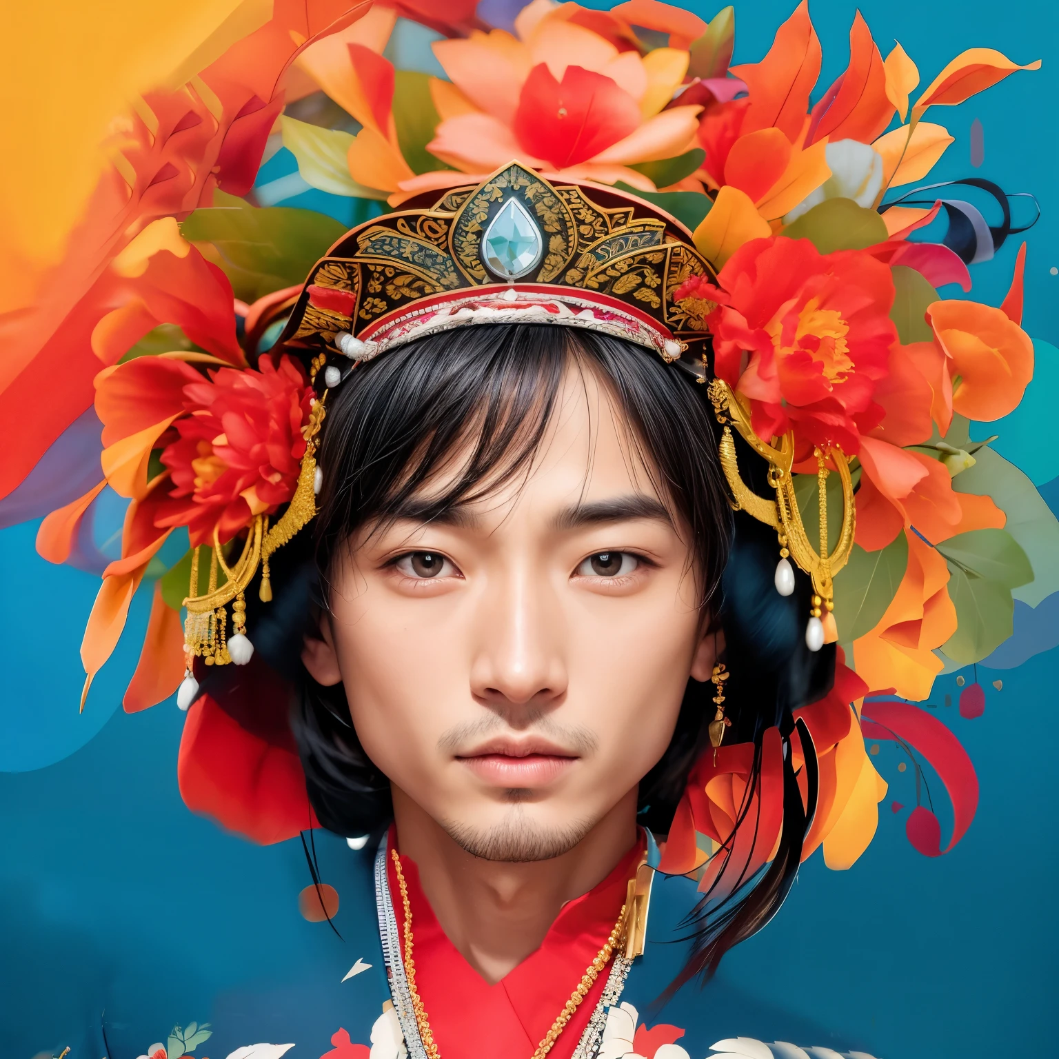 visage d'un homme asiatique