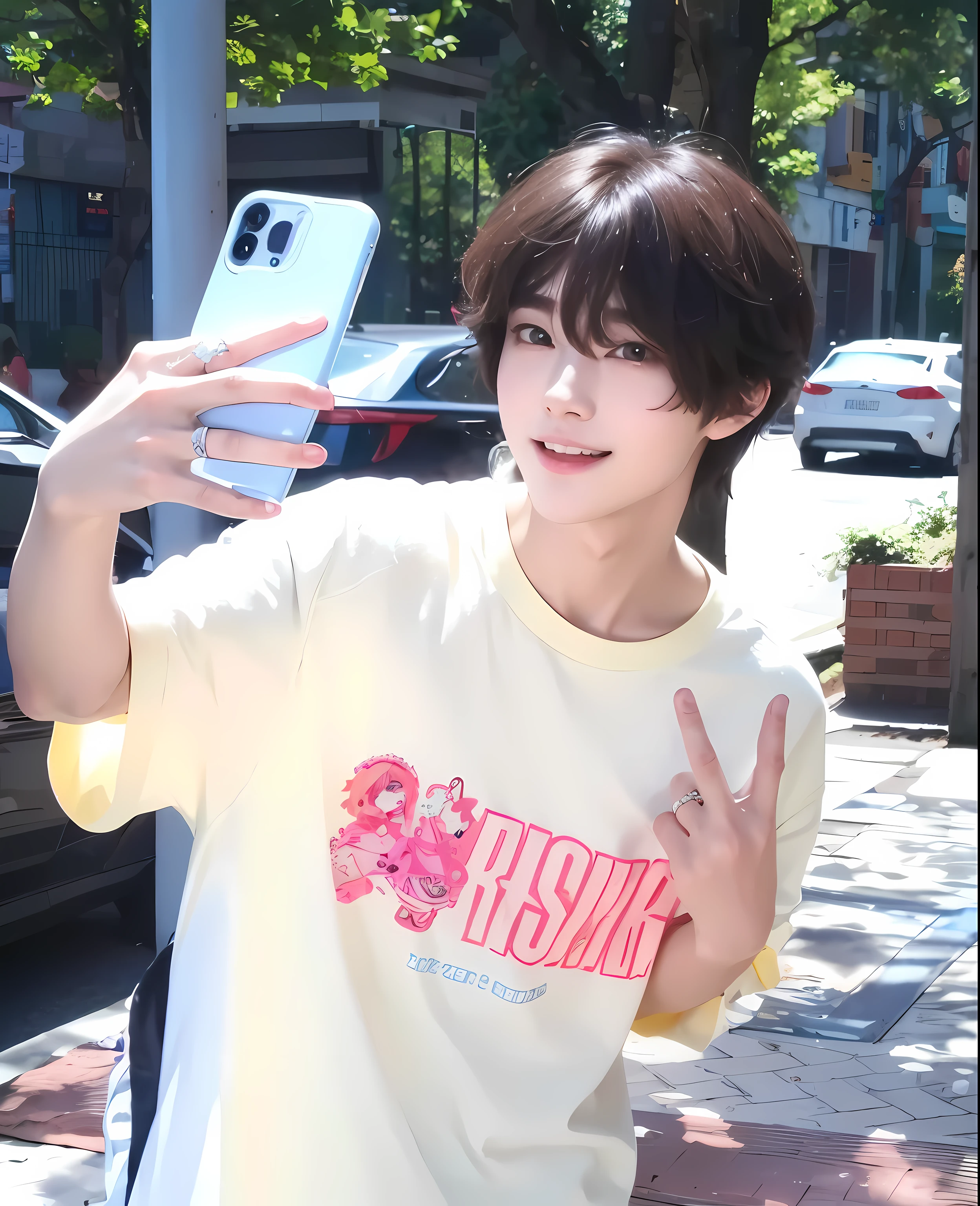 Ulzzang boy, ulzzang Korean, Korean ulzzang, ulzzang, brown hair, cute face, cute eyes, cute lips, small smile, Choi beomgyu, beomgyu from txt, choi beomgyu, beomgyu , small smile, smile, smiling