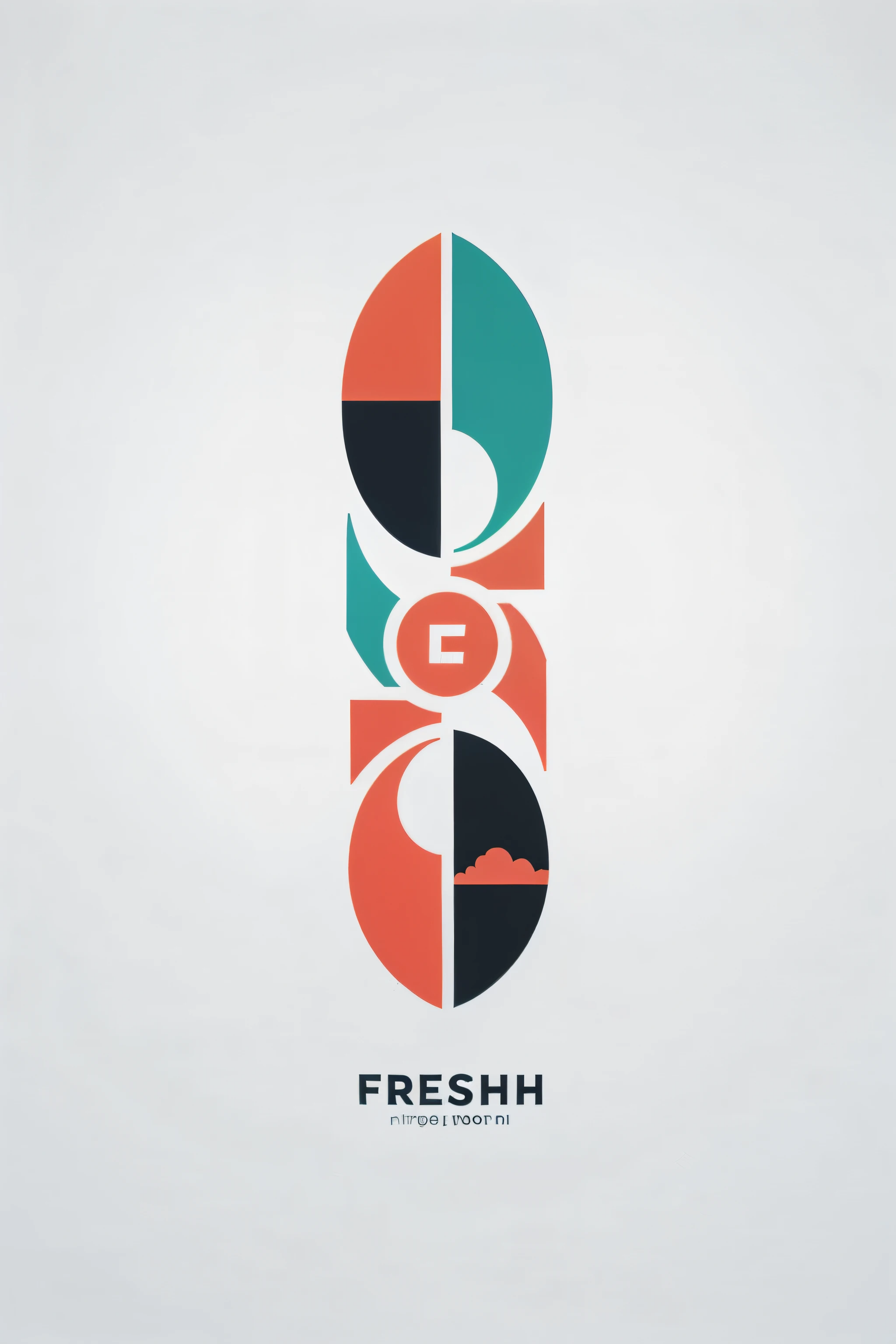 fresh air logo in minimalism