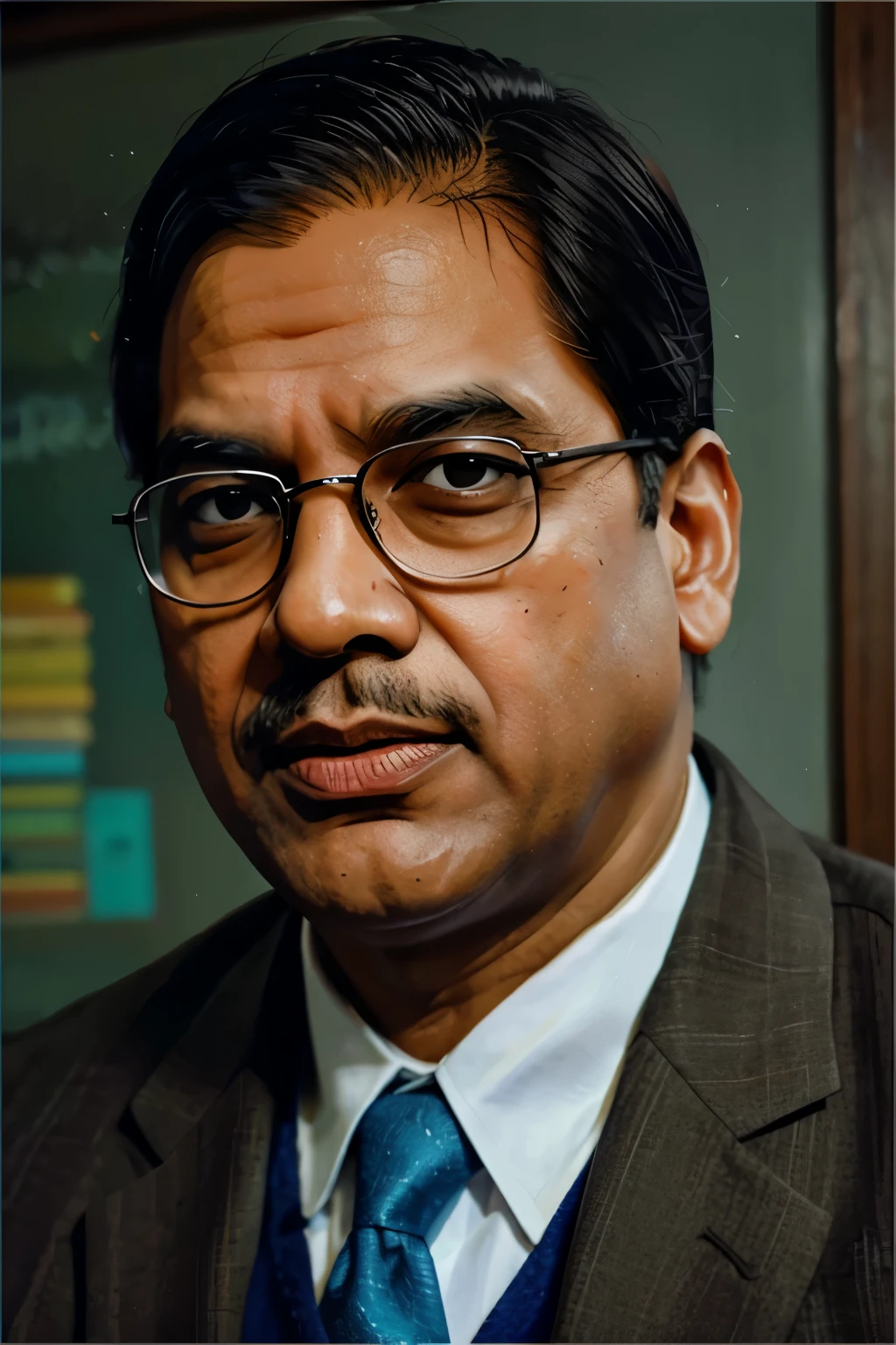draw DR BR ambedkar in Vangogh style