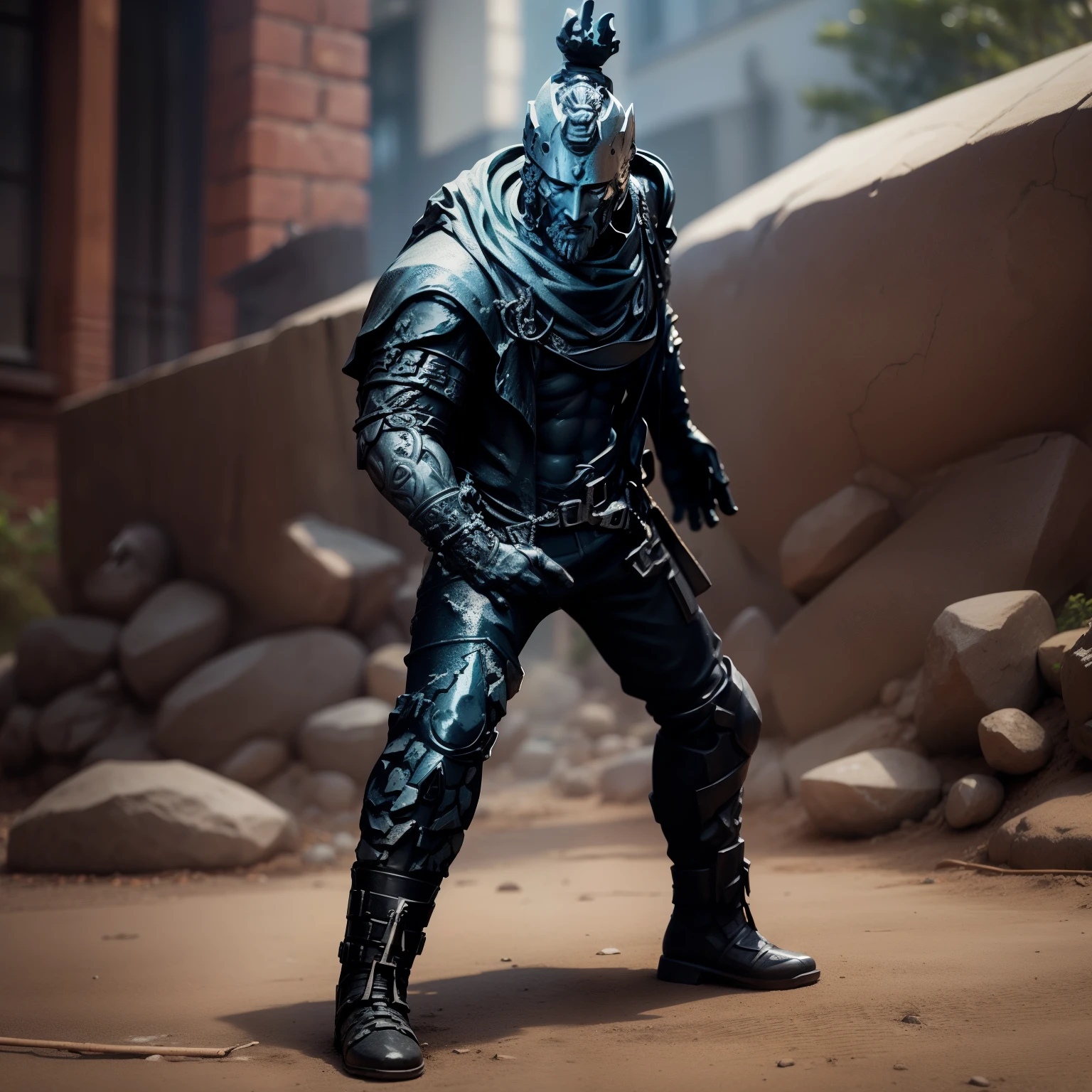 create a stone image statue does not change details without background