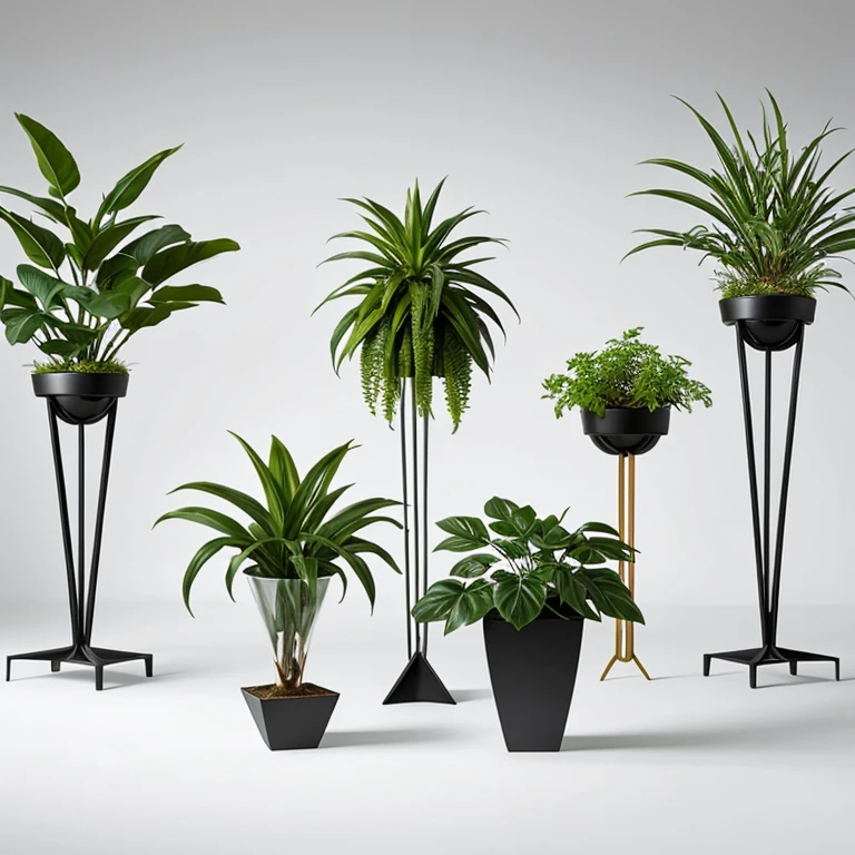 Modern, enchanting plant artworks fusing plants, technology, and luminosity