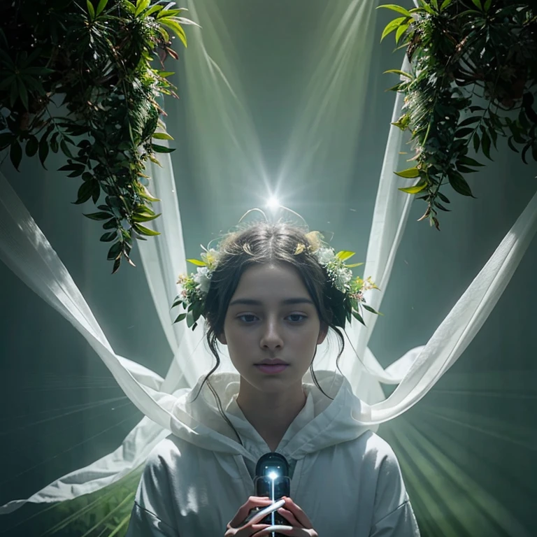 Ethereal, entrancing plant compositions uniting plants, technology, and brightness.