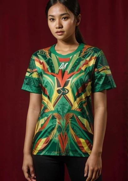 Young Indonesian woman age 27 wearing Jersey