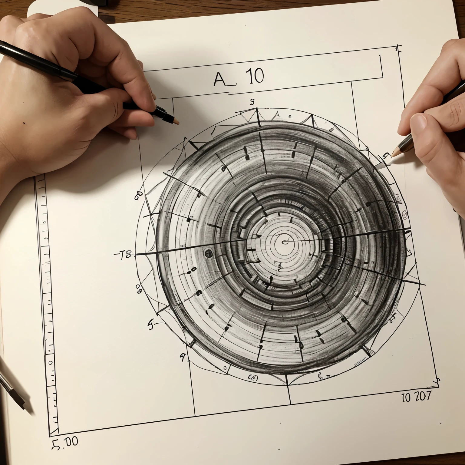 drawing about the sequence in logarithms