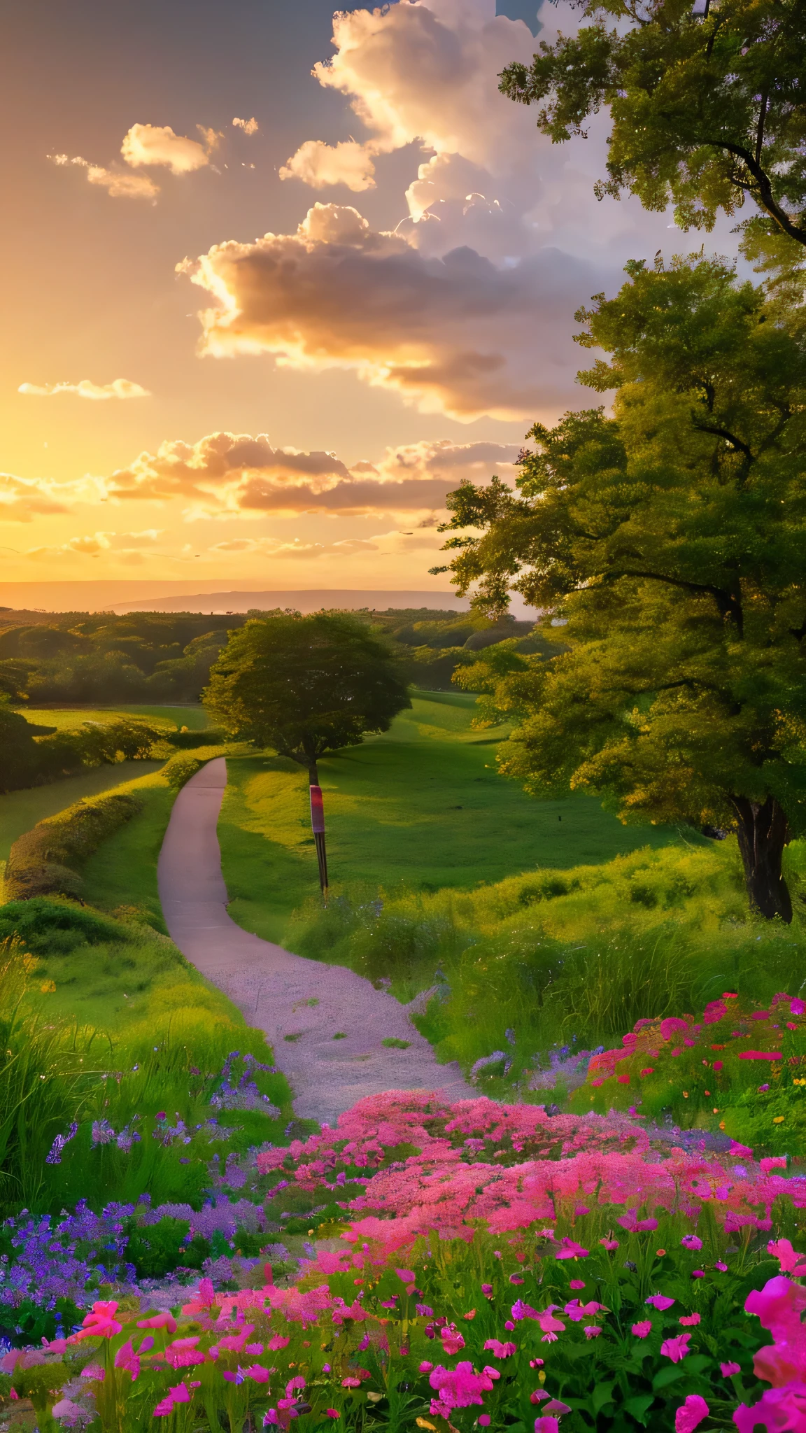 arafed view of a field of flowers with a sunset in the background, floral sunset,  a path in the woods leading to a path through the woods, a picture by Karl Völker, shutterstock, naturalism, peaceful lushious forest, lush green forest, green forest, lush green deep forest, forest trees, path into lush forest, wooded environment, path through a dense forest, lush forest, forest path, in serene forest setting    a view of a city with tall buildings and a green park, a picture by Naondo Nakamura, unsplash, sōsaku made, tokyo japan, tokyo city, tokyo city in the background, tokio, tokyo, japanese city, tokyo prefecture, new tokyo, aerial view of a city, tokyo in the background, bird's eye view of a city arafed view of a mountain with a sunbeam and clouds, heavenly clouds, among heavenly sunlit clouds, heavenly landscape, breathtaking clouds, heavenly atmosphere, beautiful cloudy atmosphere, epic clouds and godlike lighting, majestic clouds, heaven in the top, magnificient clouds, epic clouds and lighting, surrounded in clouds and light, heavenly light, glowing cloudsか warm beautiful scene, beautiful sunrise, there is a picture of a beach with a pier in the distance, a portrait by Dave Melvin, unsplash, minimalism, today\'s featured photograph 4k, clouds and wings and waves, clouds and waves, oceanside, crisp lines, harmony of swirly clouds, epic blue sky, seascape, heaven on earth, wide angle landscape photography, epic wide angle flowers sea everywhere, sunset warm spring, beautiful sunset, magnificent background, vibrant sunrise, beautiful sunset glow, breathtaking landscape, stunning sunset, field of flowers, at sunrise in springtime, sunset glow, beautiful sunrise lighting, flower field, sunset sunrise