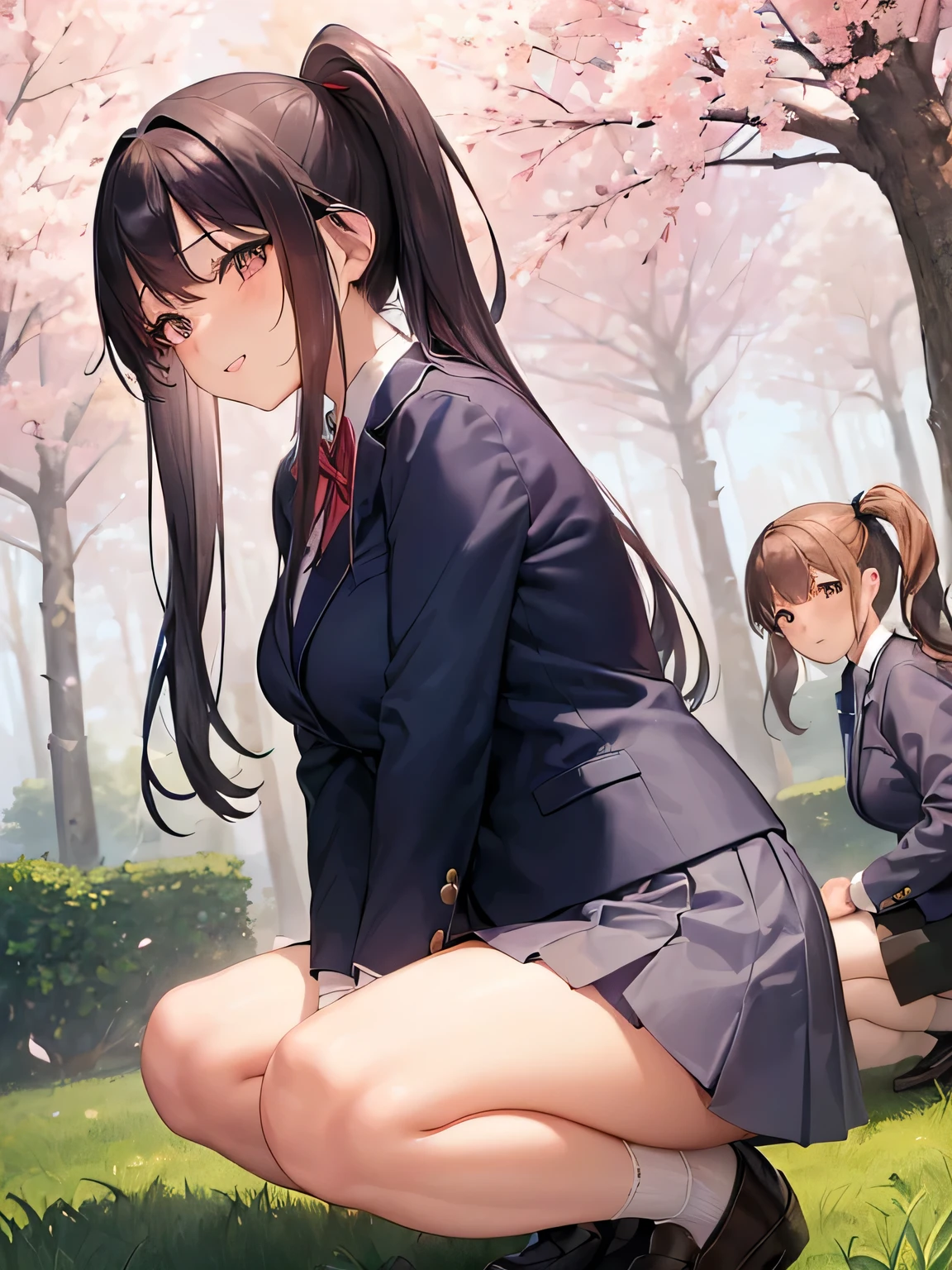 stealthaction,stealth_Fingering,Two Girls, One boy, Multiple Girls, Heterosexual, Brown Hair, Fingering, teeth, , how, Long Hair, Black Hair, skirt, blush, Brown eyes, Seraphim, Braiding, how in Pussy, bangs, blunt bangs, Recall, Pussy juice, Censored, No pants, anal Fingering, howdrip, Sweat, pleated skirt, Pussy, Blurred, teeth grab, Open your mouth