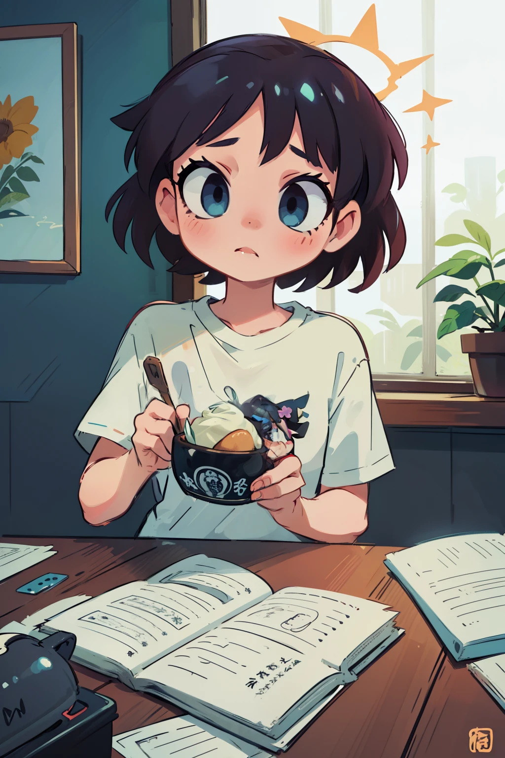 conception pour t-shirt, conception redondo | |, avec fond noir, Vecteur 2D, Concentrate'art, Floral theme, couleur vive, Le visage d'Athena , photorealiscic face, intricate details, peau soyeuse, Des yeux vibrants, REMBRADT lighting, Illustration Adobe, Trand sur Artstation, 8K, disque dur, art magnifique, chef-d'artwork, Auteur:Raphael Albuquerque, Yoshitaka Amano, --Pas de T-shirt, taper, -