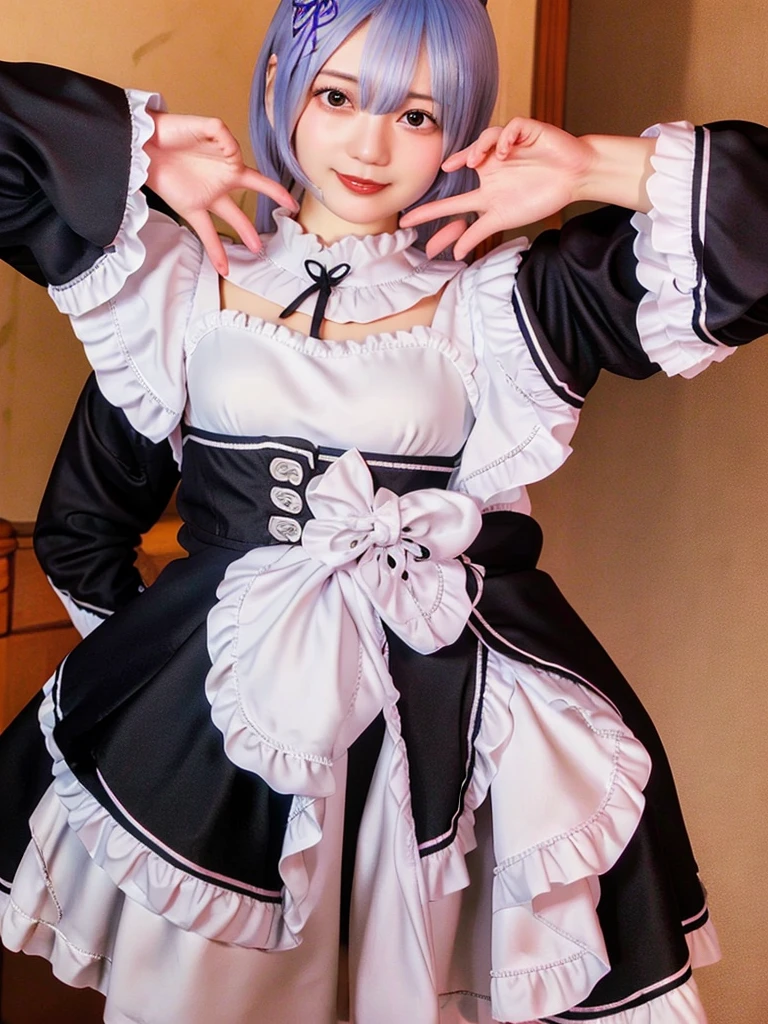 Super high quality, super high definition, super detailed, masterpiece, 20 years old, female, cute, nice body, perfect face, beautiful, white knit sweater, winter clothes, pleated skirt, red and black checked skirt, long skirt,necklace, bracelet, knee-high socks, boots, double eyelids, tear bags, fingers. Detailed, photo-like description, indoors, dim indoor lighting, blonde hair, pony tail,standing, whole body, composition that shows the whole body, smiling,