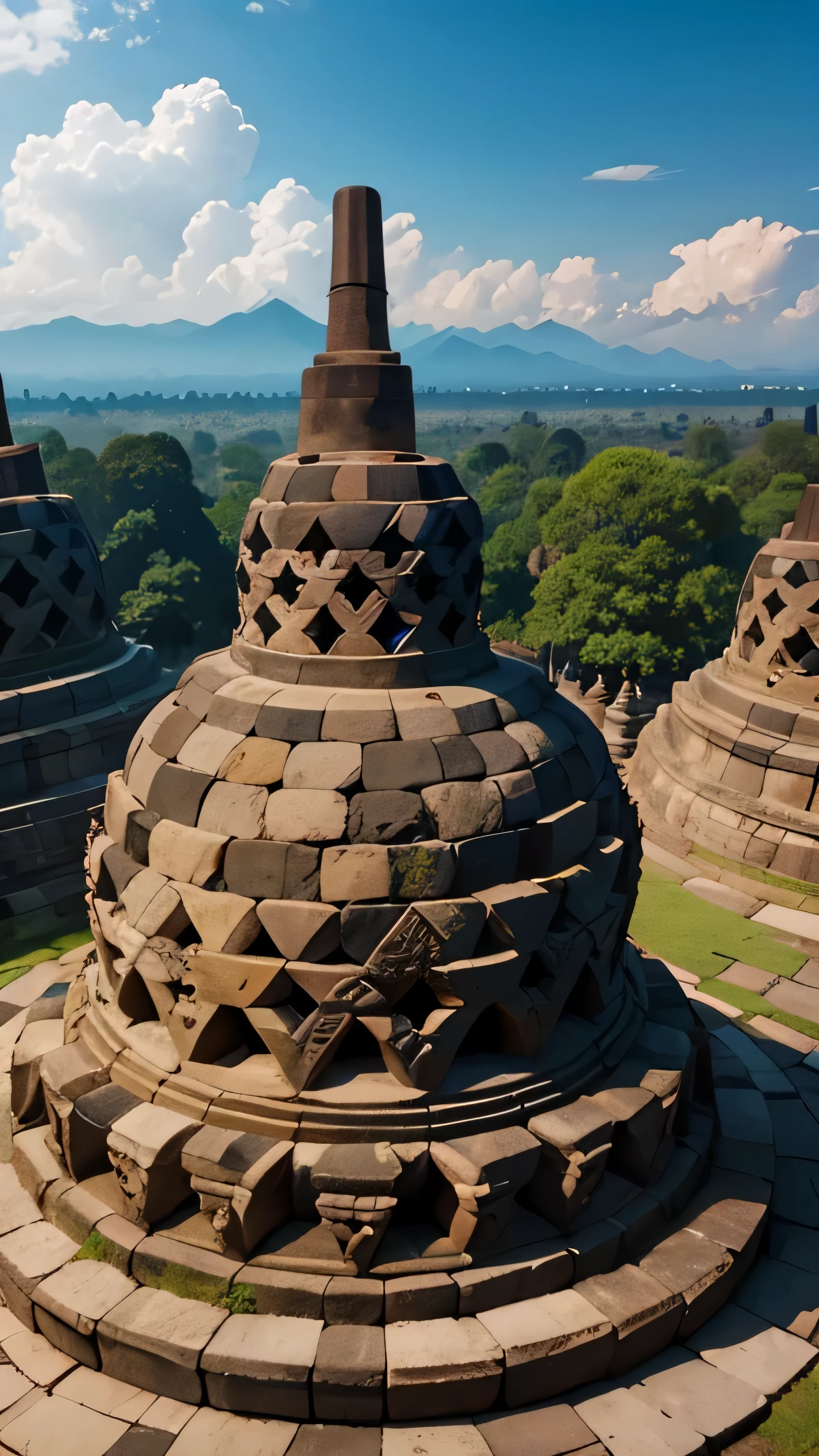 Borobudur temple, Indonesia, 8k, high quality